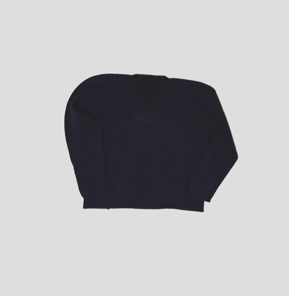 Original Obermeyer Vintage 1950s Navy Blue Sweater Thick Wool Knit Austria