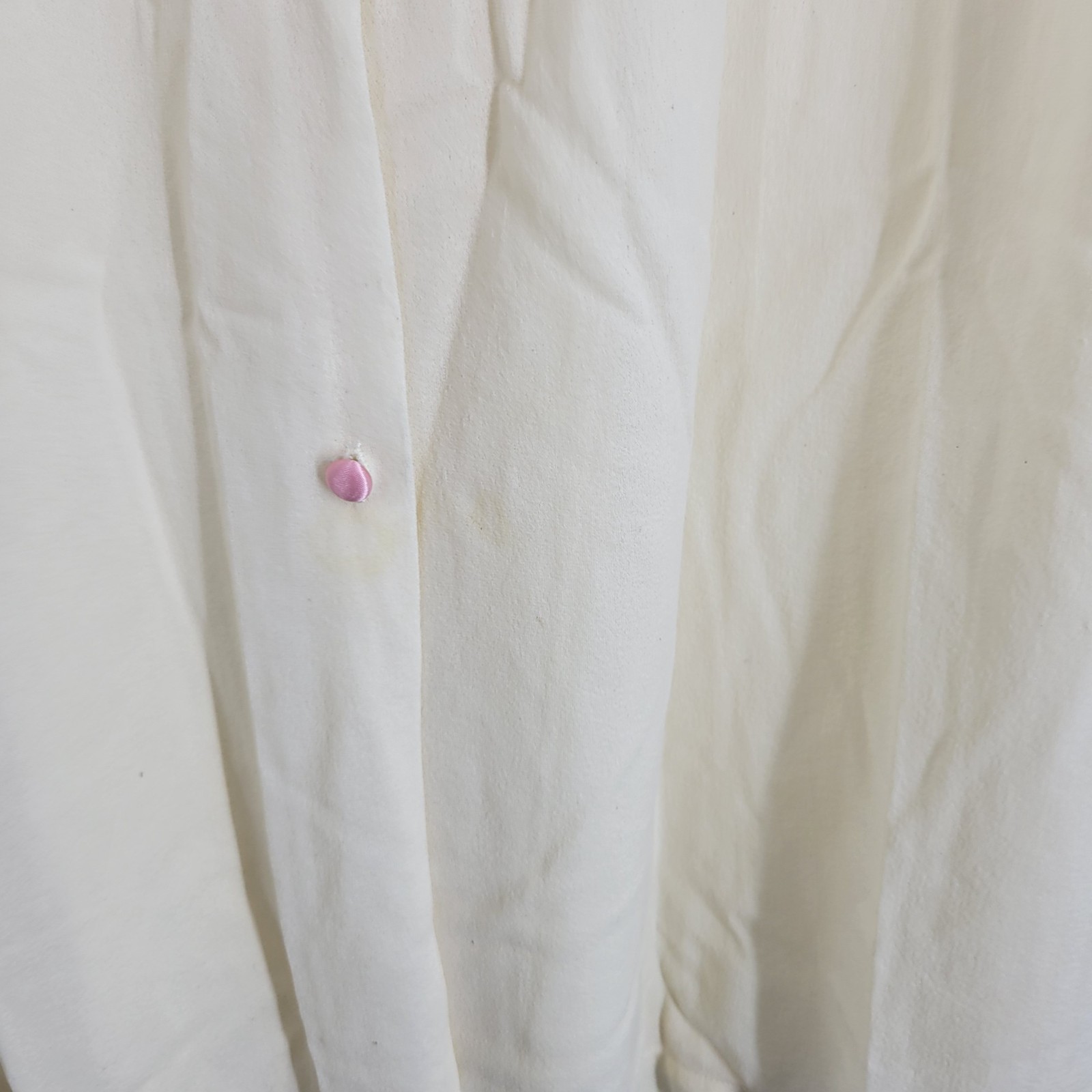 VTG Yellow Embroidered Button up Nightgown Cottagecore romantic prairie coquette