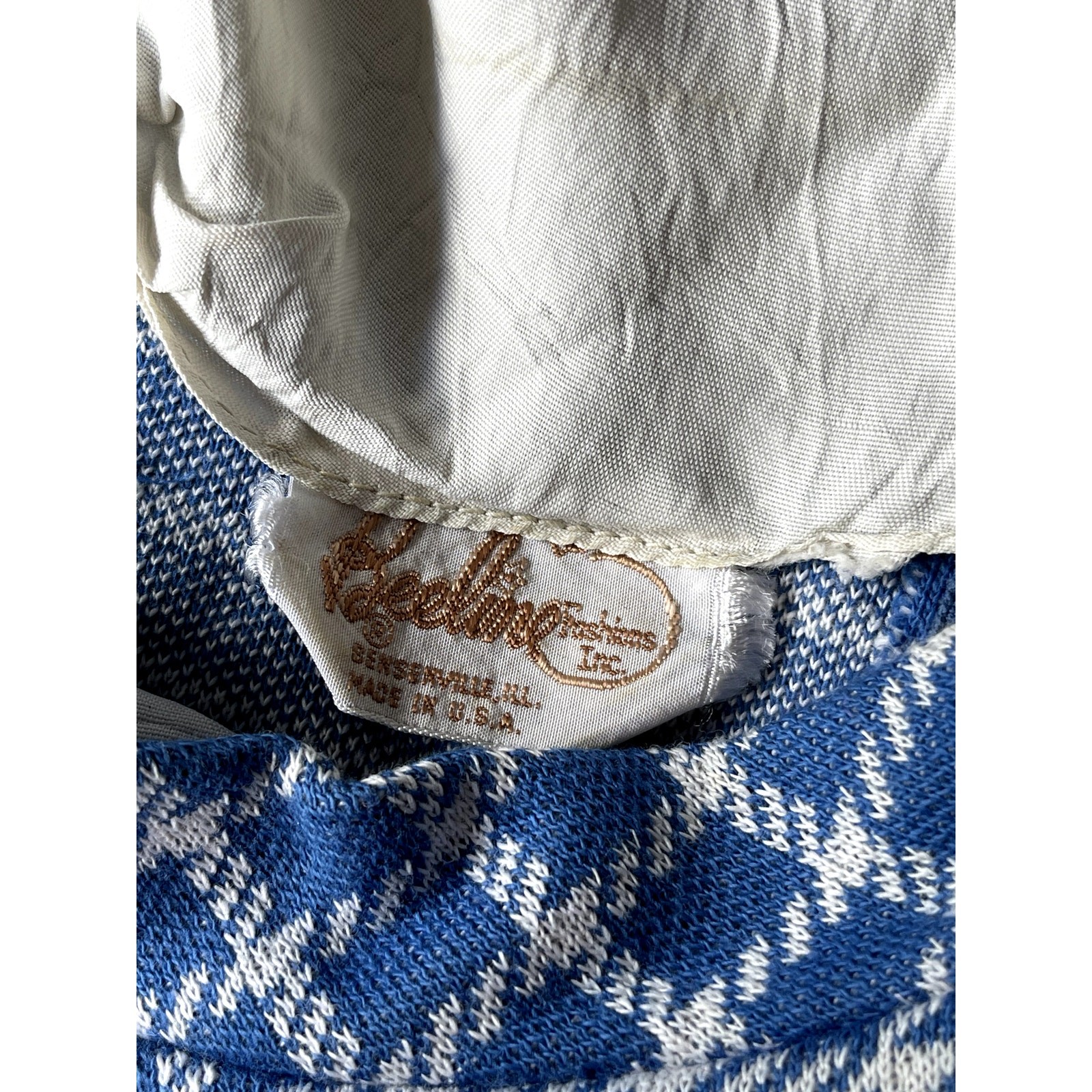 Beeline Blue Cotton Polyester Blend Dress 1960&rsquo;s Size S
