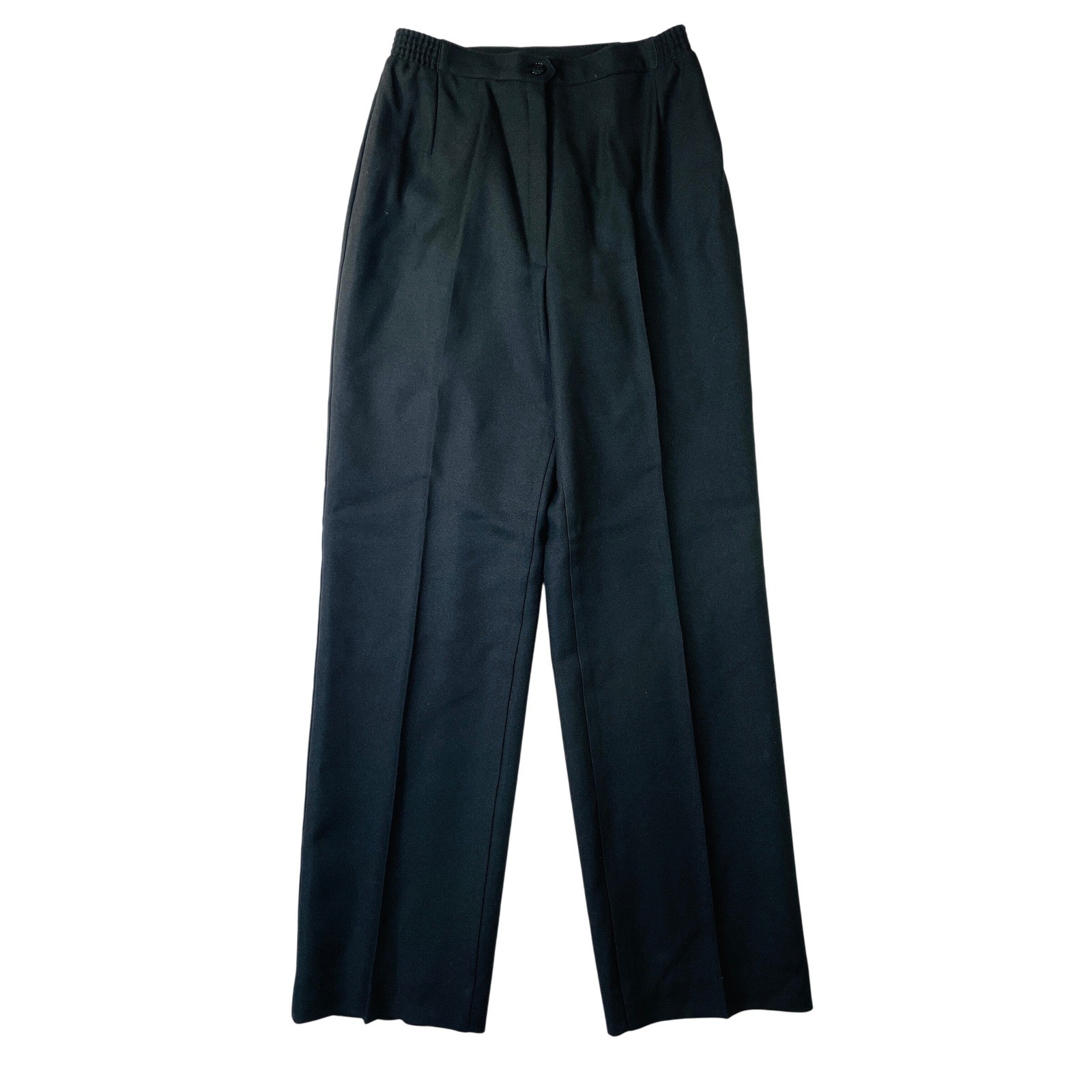 Haberdashery is Personal Vintage Black Pleated High Rise Trousers Size 6 USA