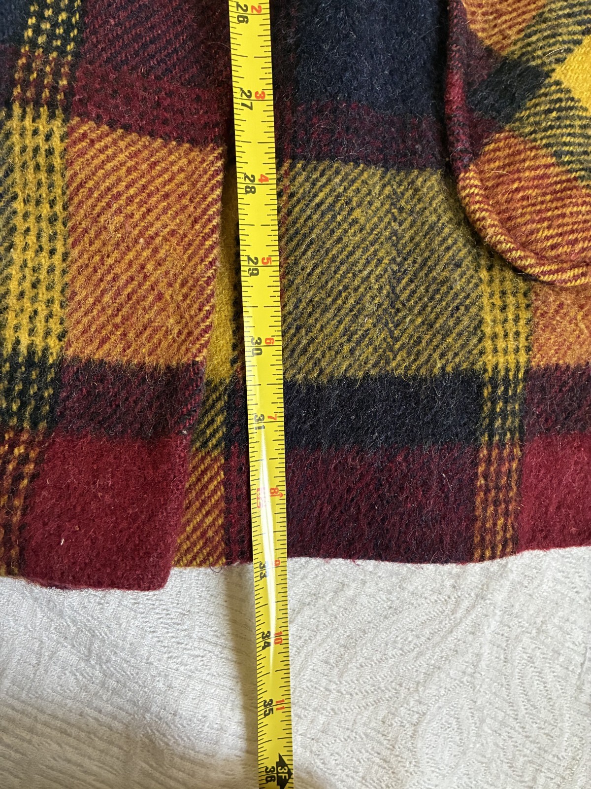 1960s Wool Swing Jacket Quilted LIning Fall Plaid Colors Juli de Roma (No Label)