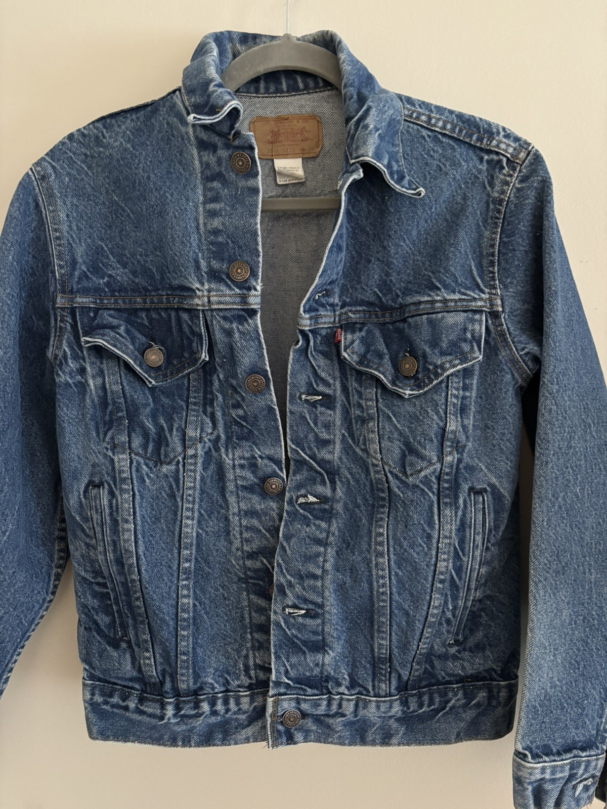 Vintage 1970s Levi&rsquo;s 70505-0213 Type III Denim Trucker Jacket -madeUSA – Size 36