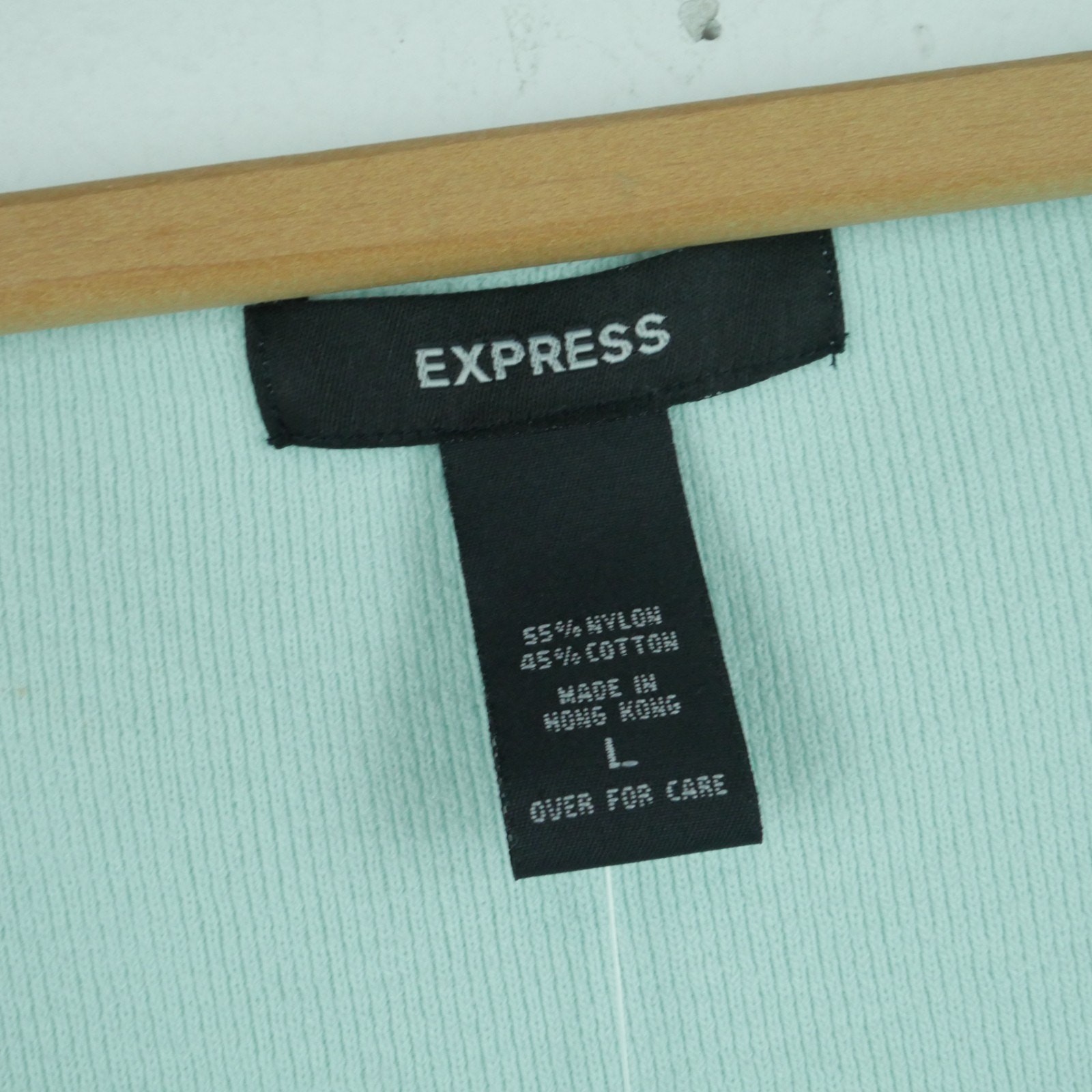Express Large Tank Top Pastel Blue Knit Coquette 90s Express Dainty Feminine VTG