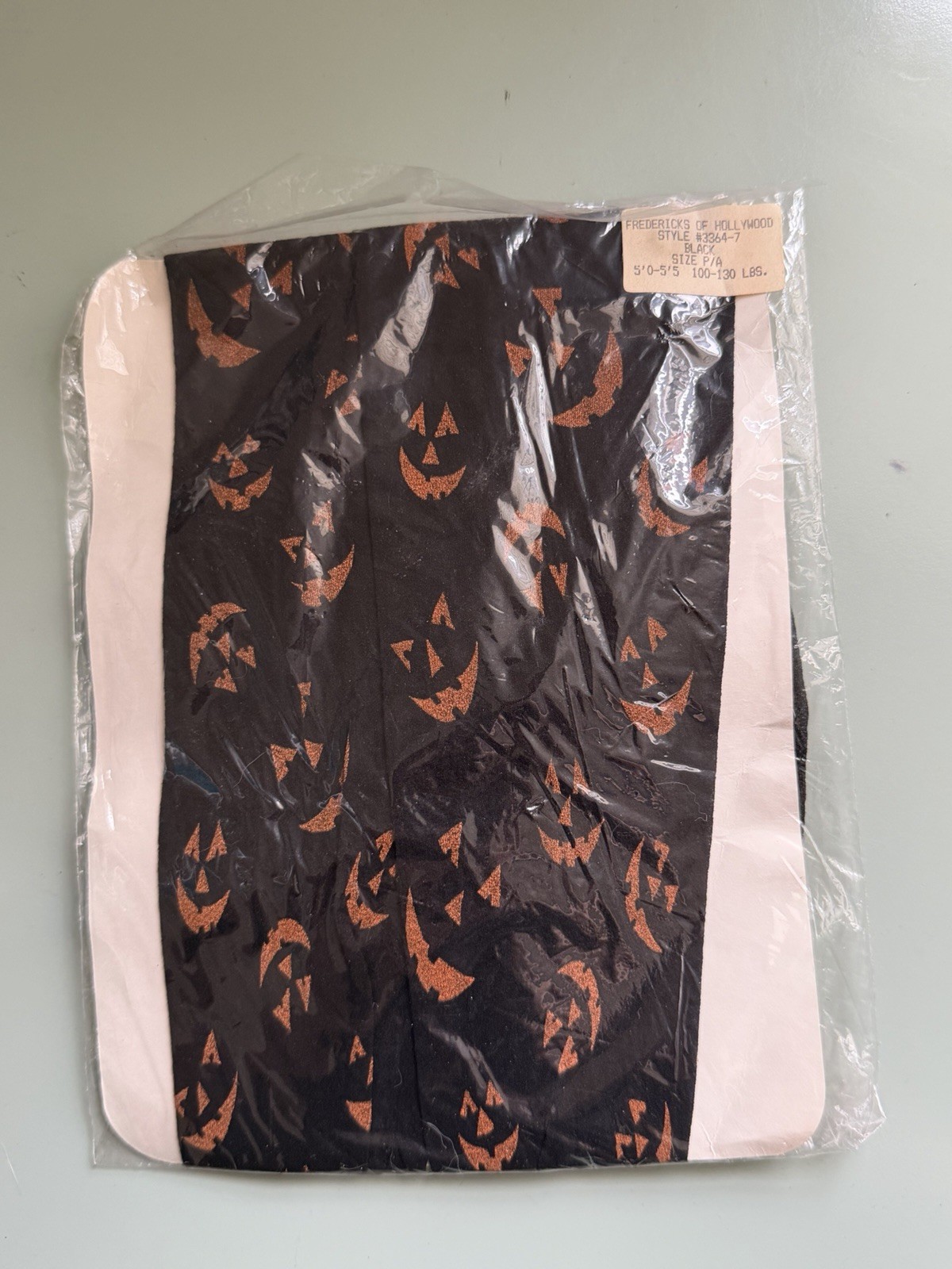 Vintage New Frederick’s of Hollywood Pantyhose Size Small XS Black Halloween