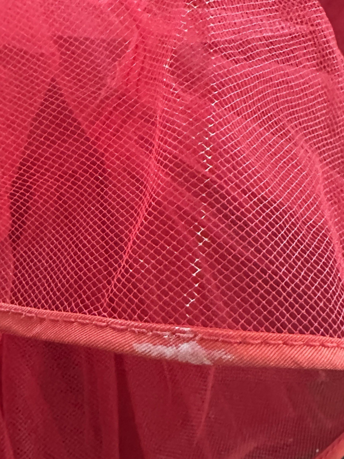 Vtg Red Malco Modes Western Square Dance Petticoat Crinoline Womens Medium USA