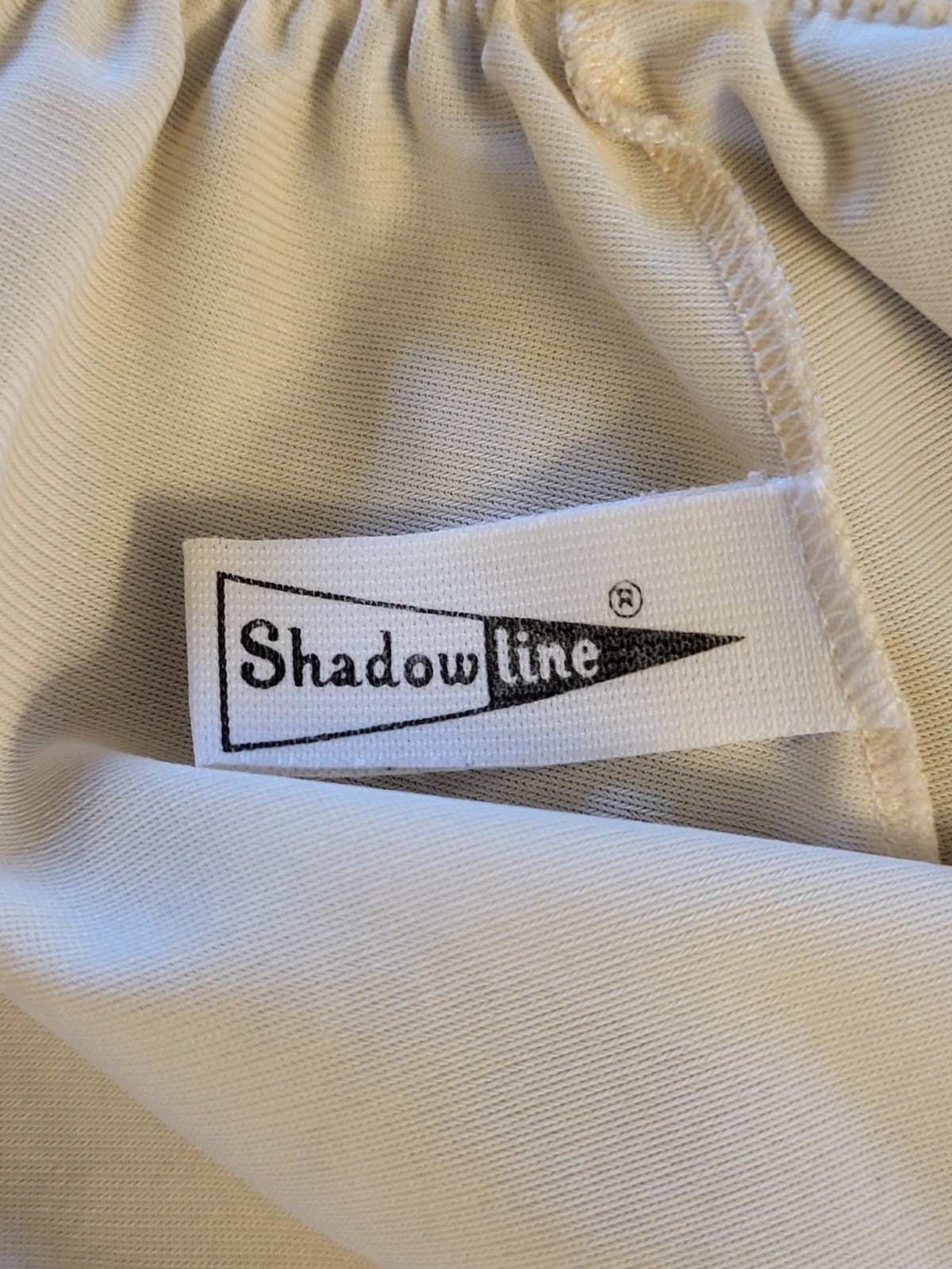 Shadowline Vintage 70s Ivory Full Length 1/2 Slip Lace Trim