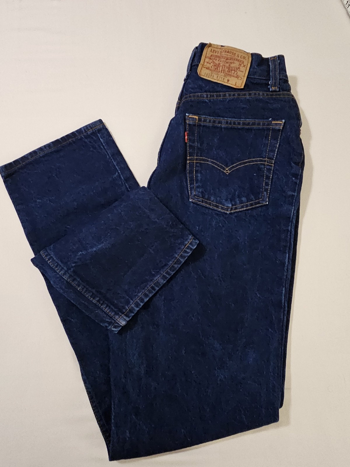 VTG 1995 Womens Levi&rsquo;s 505 Regular Fit High Rise Jeans Made In USA Size 14