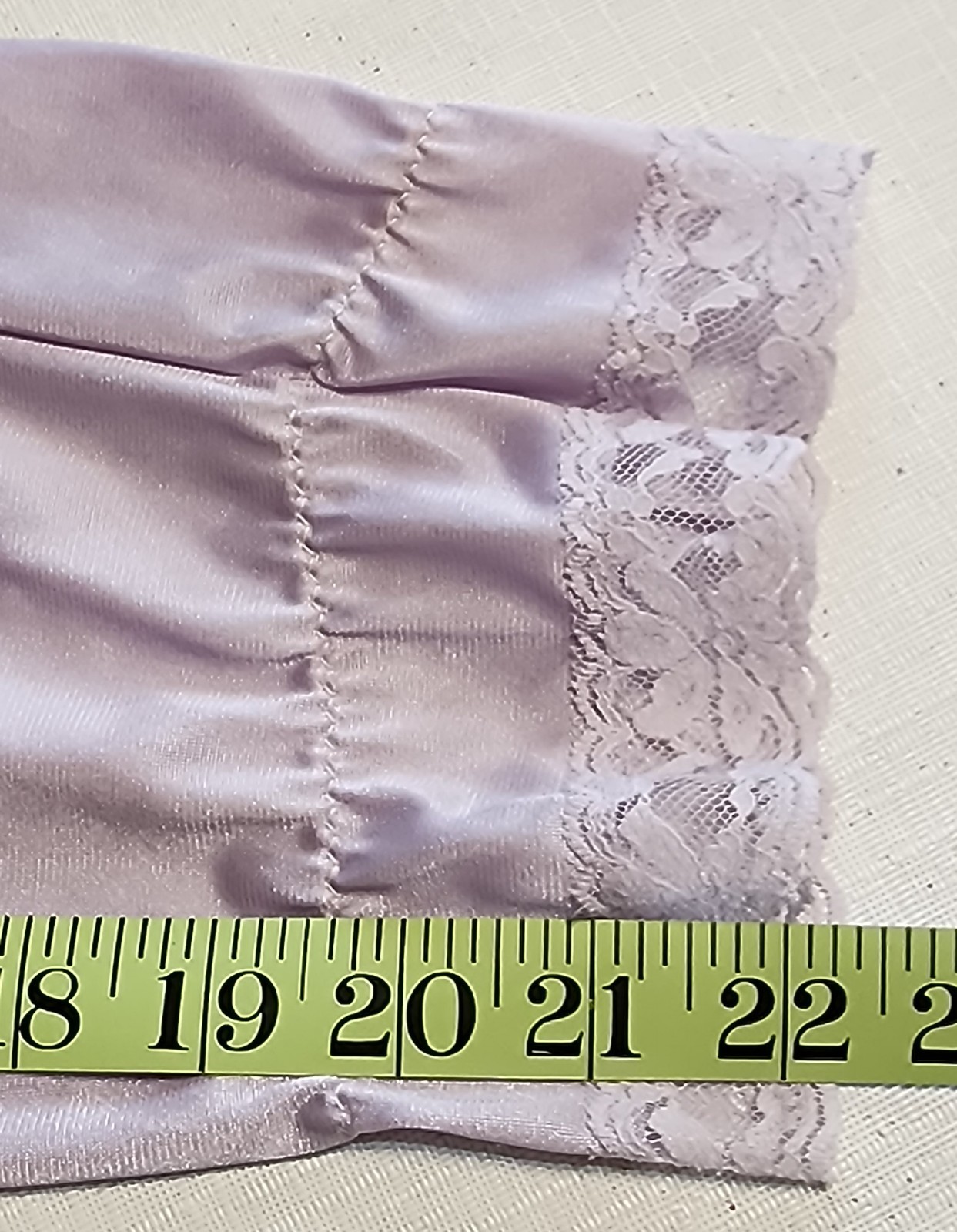 Vtg Lorraine Peignoir 2 Pc Set Long Full Nightgown Robe Purple 100% Nylon S USA
