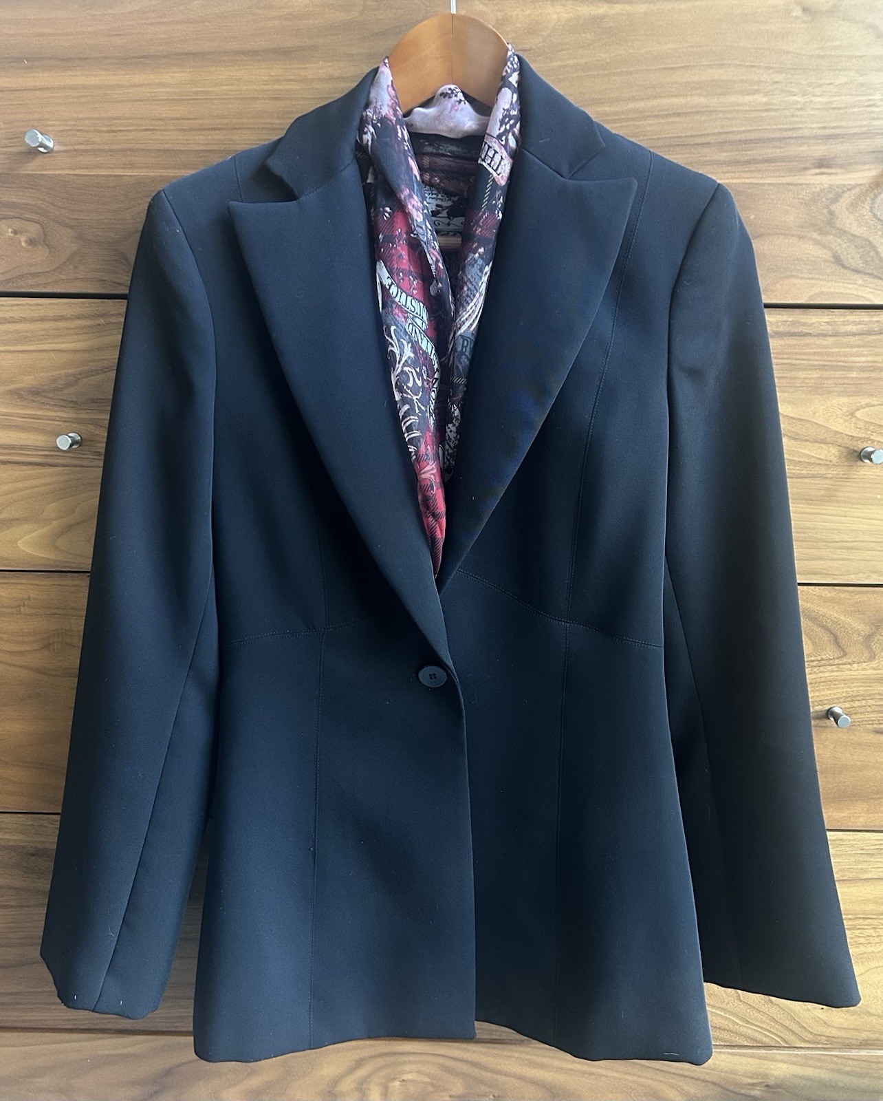 90’s Vintage Blazer Laundry By Shelli Segal Black Jacket sz 4 Made In USA 1995