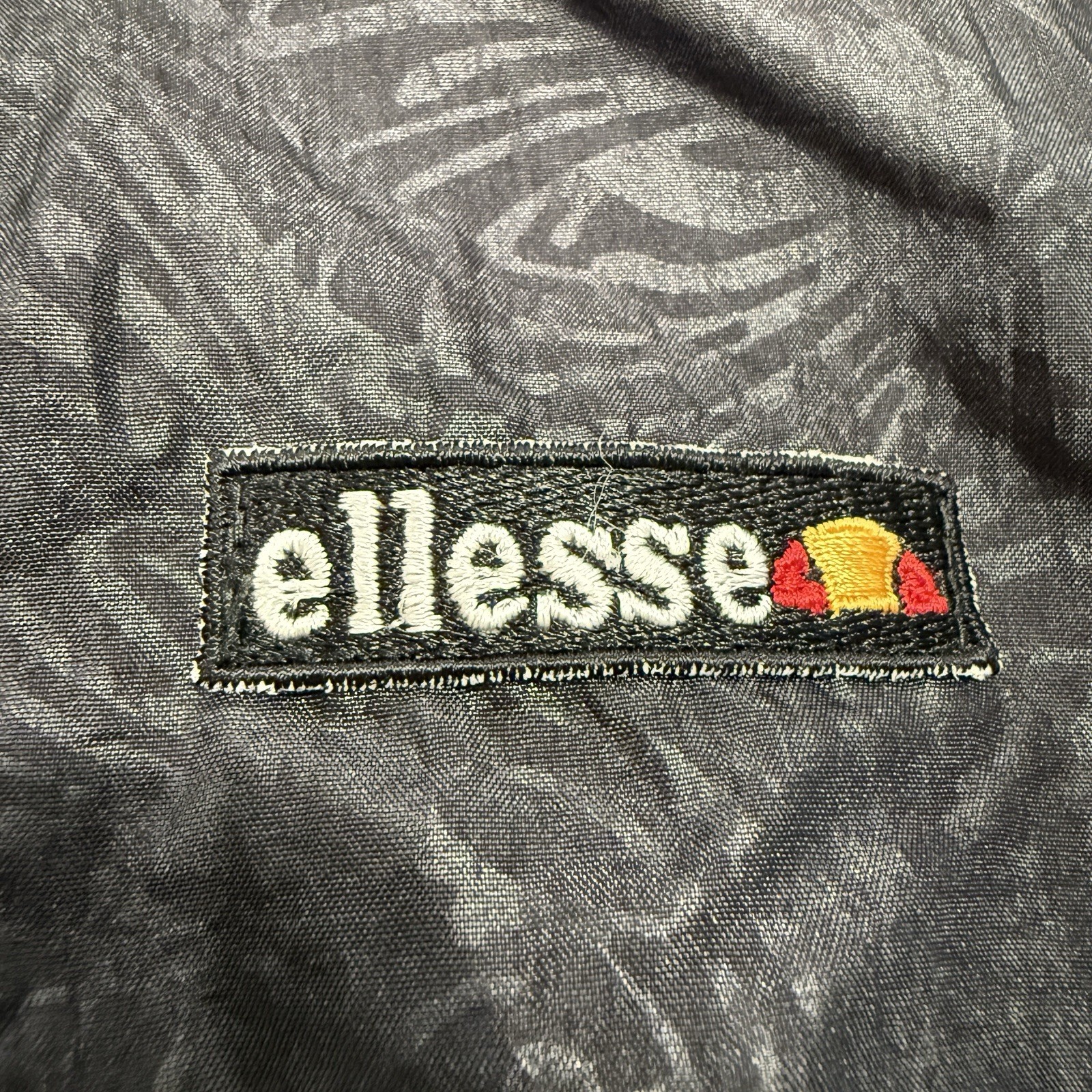 Vtg 80s 90s Ellesse Black Parachute/Windbreaker Jacket Hip Hop Womens 2