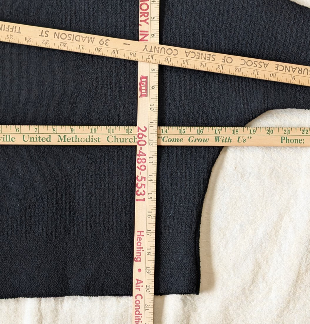 VTG 50s Serbin Virgin Wool Dolman Sleeve Peter Pan Collar Ribbed Crop Sweater SM