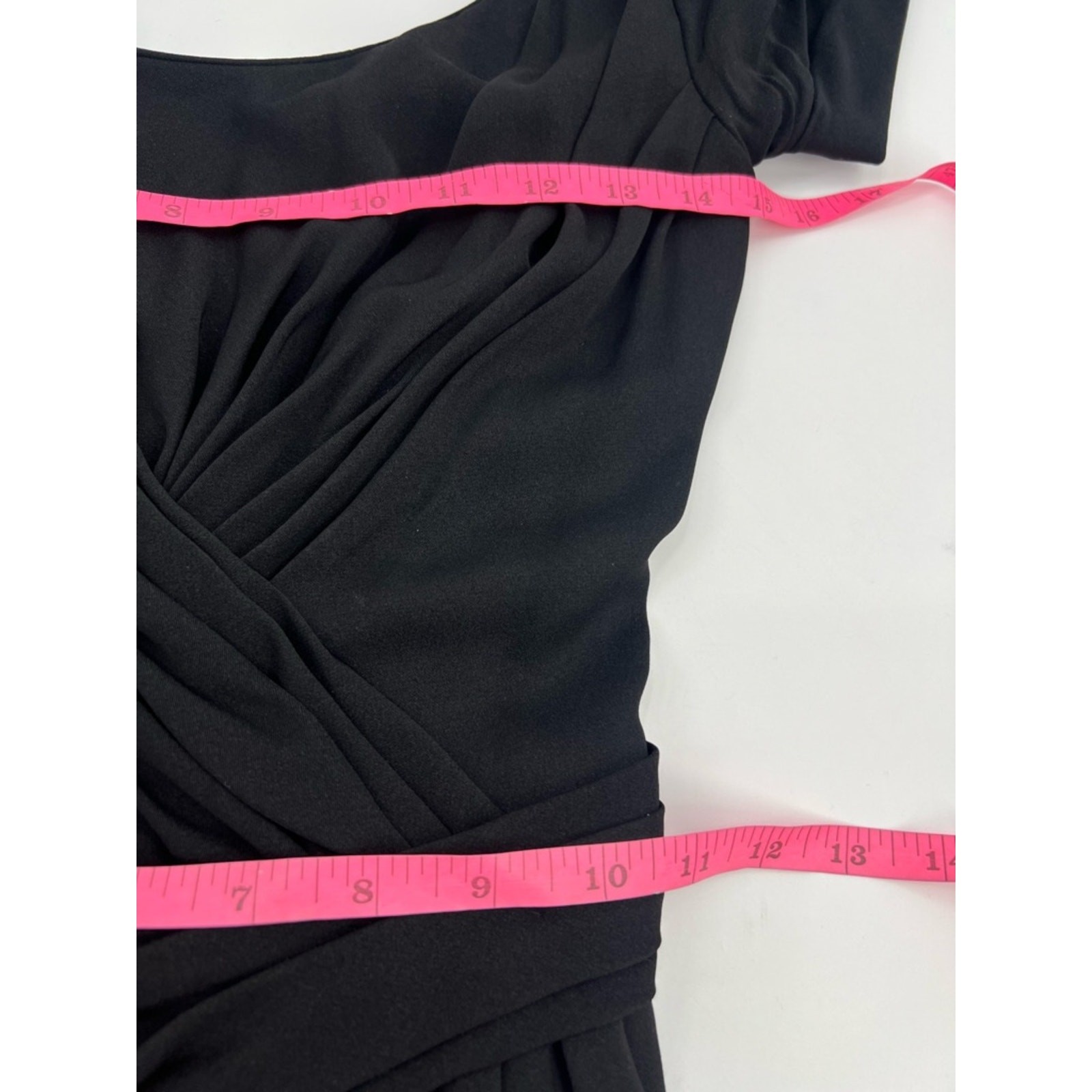 Vintage 1950s Iconic Ceil Chapman Black Jersey Drape Dress XS