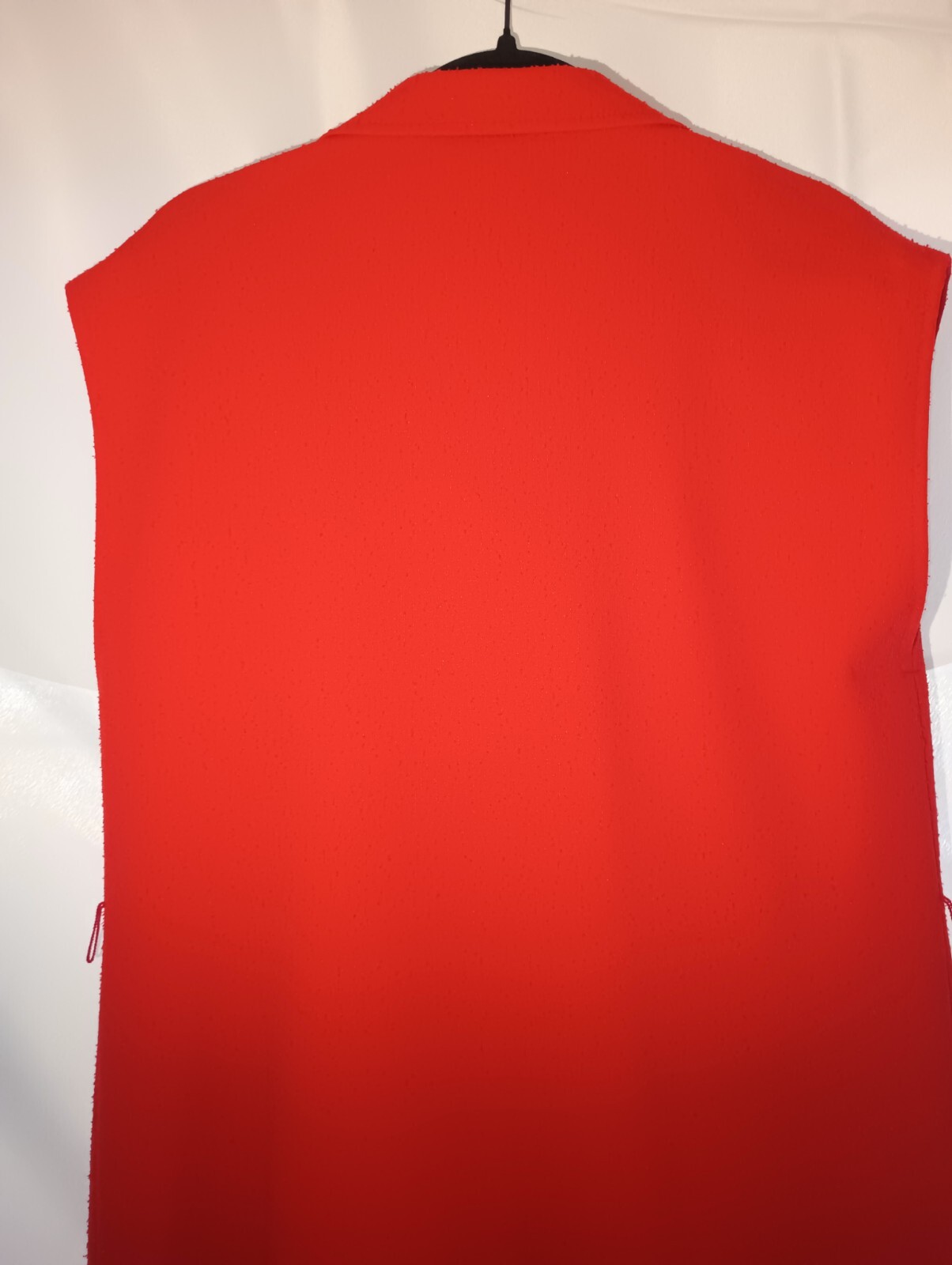 60 – 70&rsquo;s – Handmade Solid Red Dress – Size 14 – Nightgown Housecoat Vintage