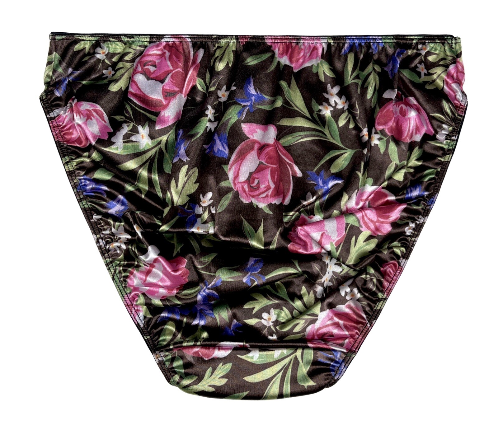 Second Skin Satin Hipster Panty Rose Floral Print 2XL
