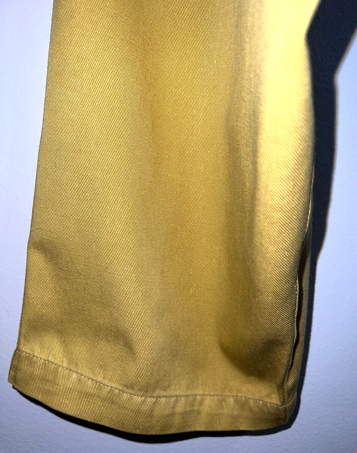 Vtg Code Zero Pleated Pants Mustard Yellow Tag Sz. 27 x 31 – Measure 25.5 x 29.5