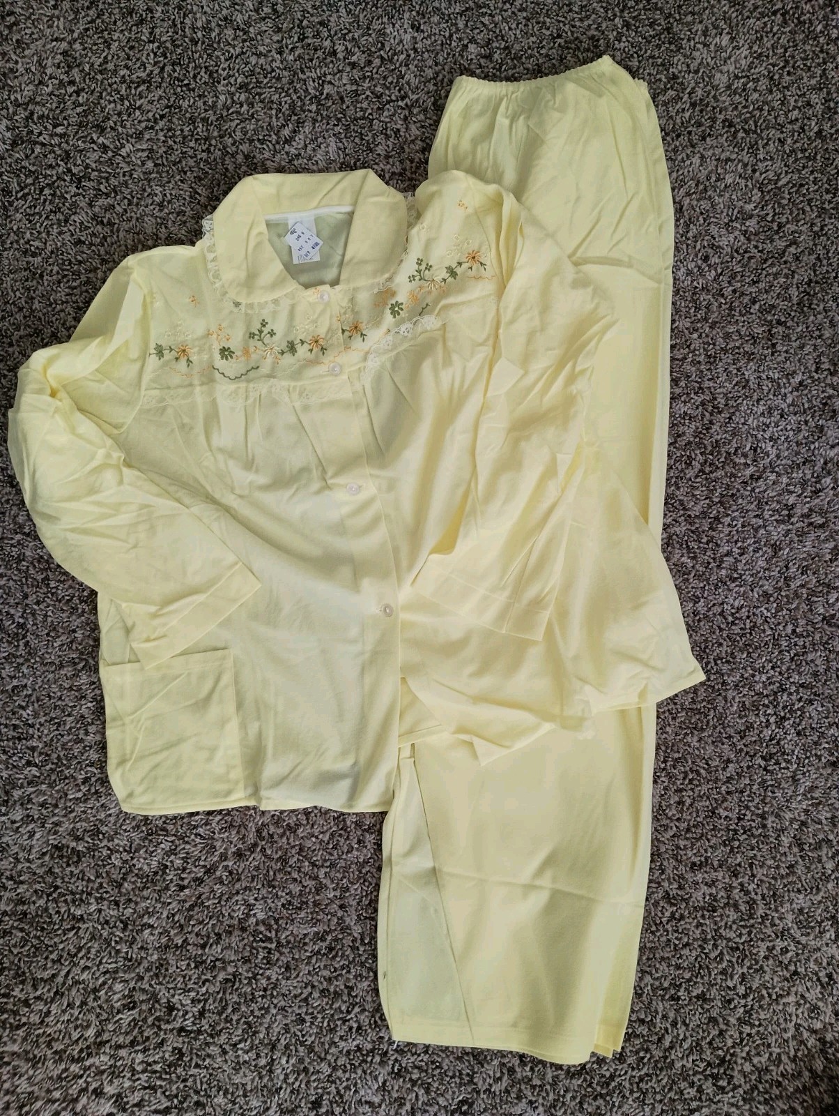 NWT 1950’s/60&rsquo;s Philmaid Acetate Nylon Sleep Set Shirt Pants Size 40 Vintage