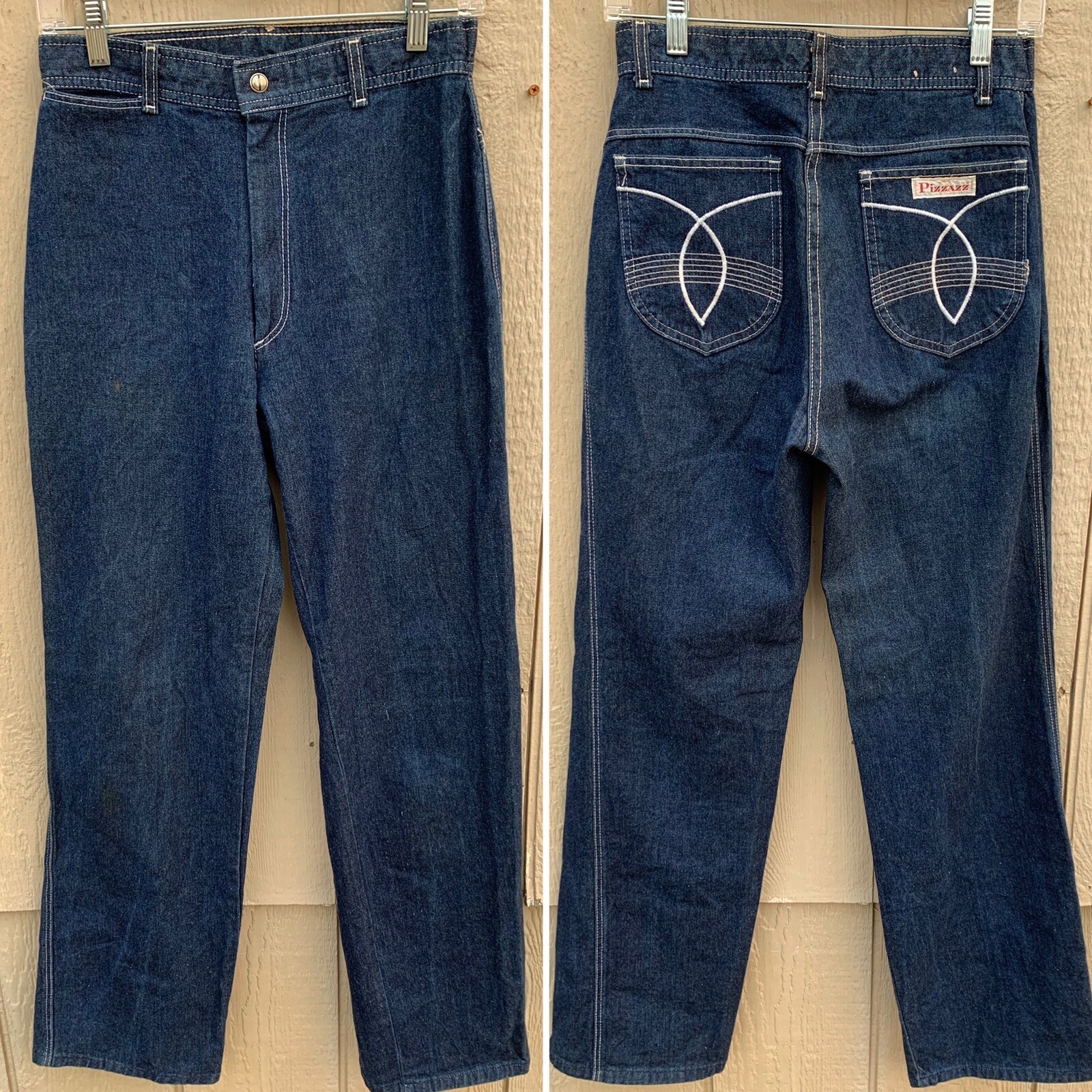 Vintage Pizzazz New York Paris Jeans High Waist 12 28 in Waist 70s 80s