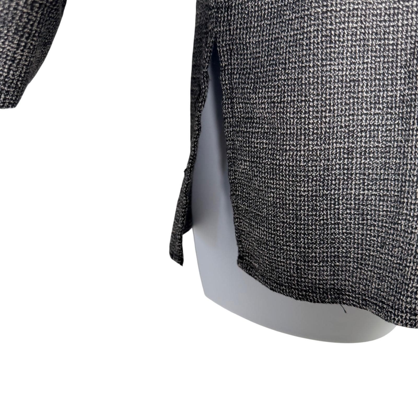 C.B. Collections Petites Vintage 2 Piece Pant Suit Set Gray Textured Size 12/14