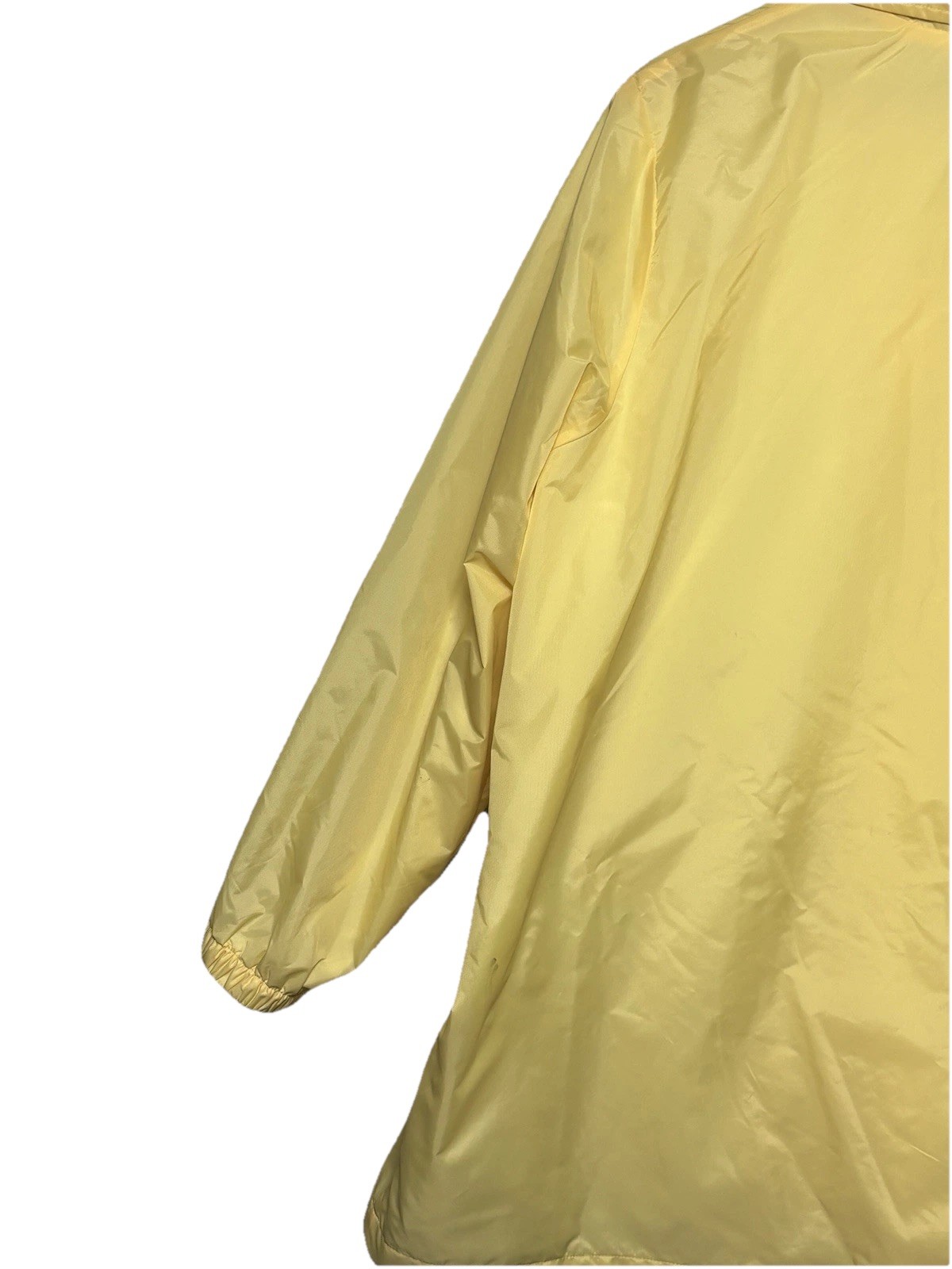Vintage Blair Windbreaker Jacket Yellow Floral Embroidered XL 90s Nylon
