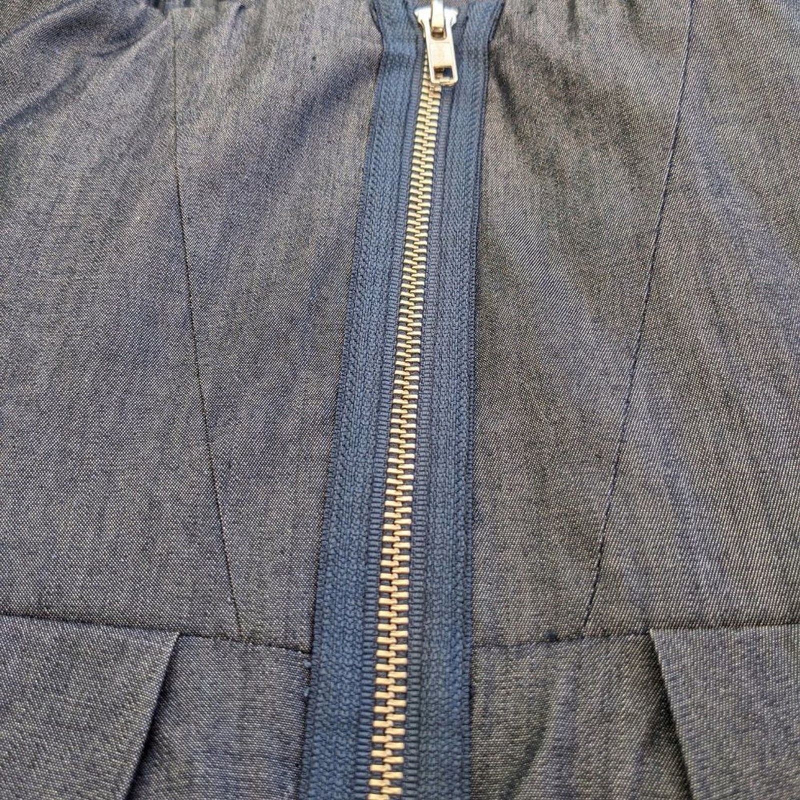 NWT VTG ROCK & REPUBLIC Leland Strapless Denim Origami Dress in Transmission / 2