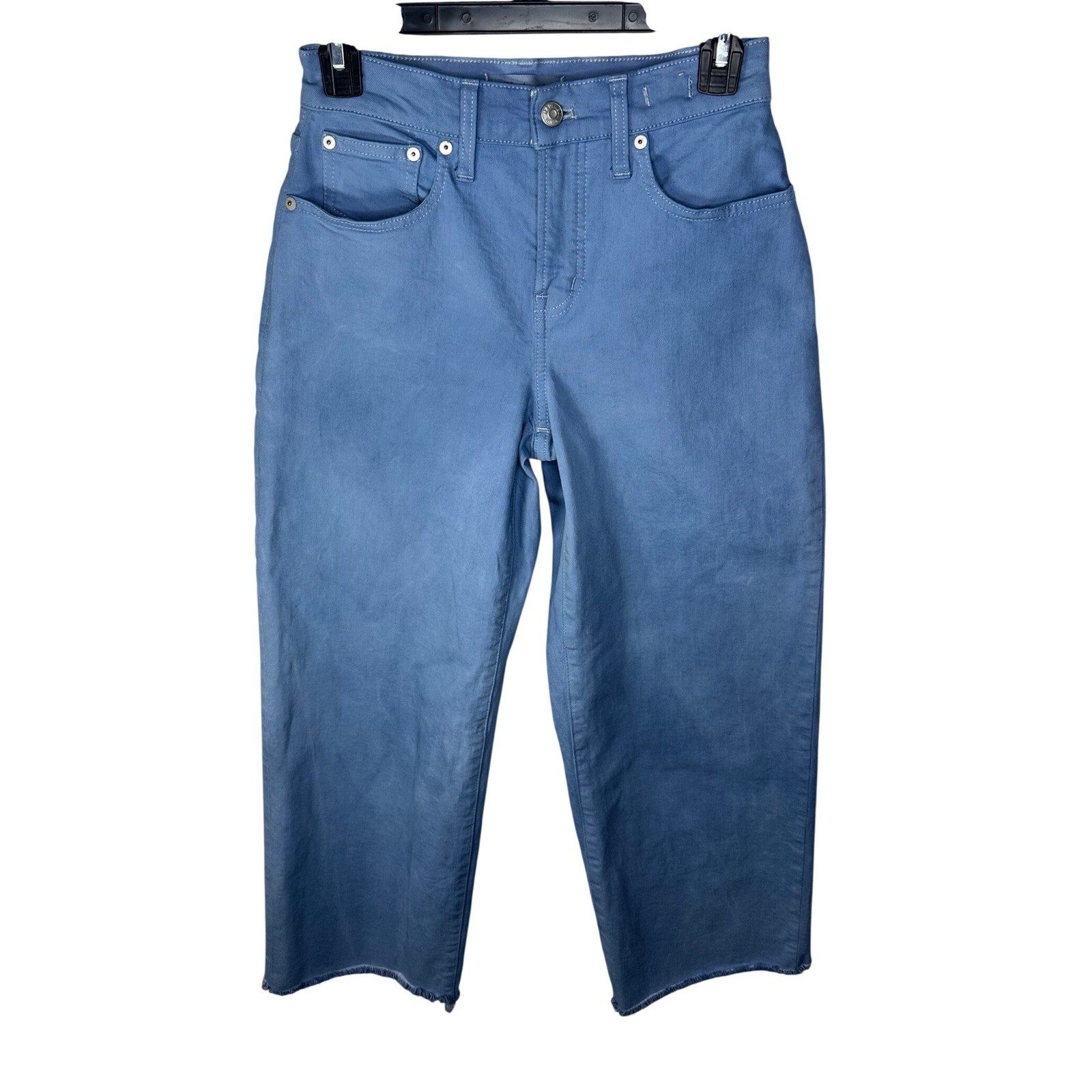 Women&rsquo;s Madewell The Perfect Vintage Wide Leg Crop Jeans Size 25P