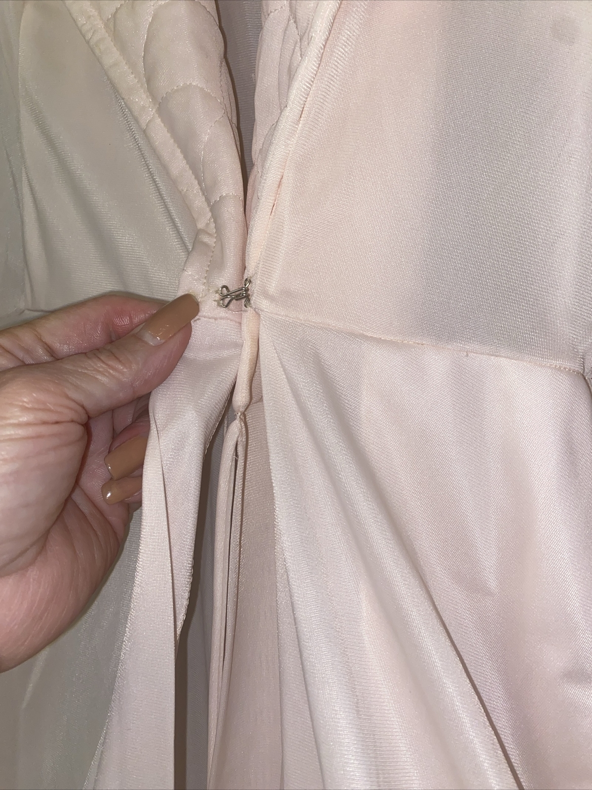 VTG Van Raalte Long All Nylon Soft Pink Peignoir Robe 132’ Sweep Olga Style