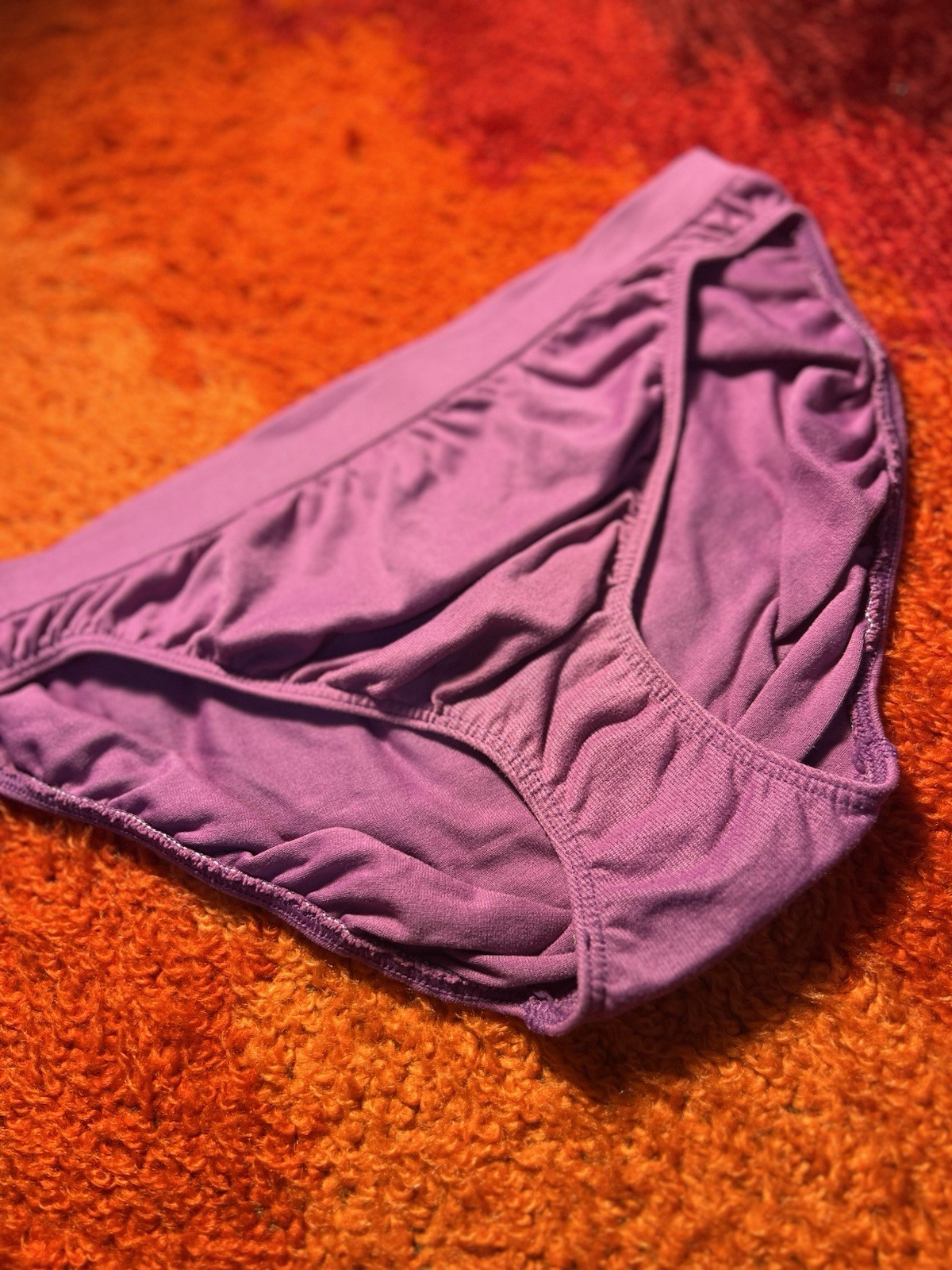 Vtg Y2K Victoria’s Secret Body By Victoria Hiphugger Nylon Panties M 2001 Purple