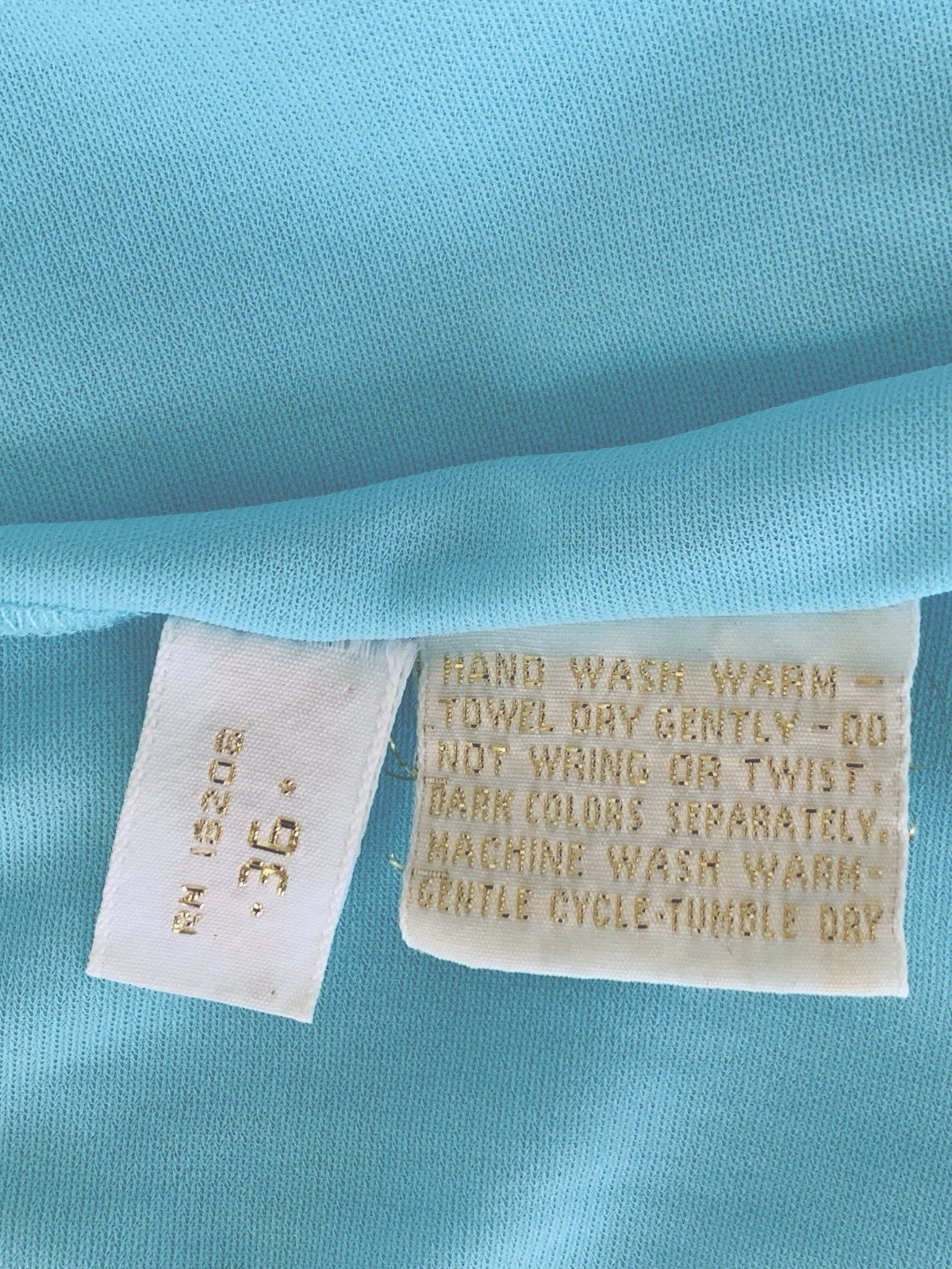 LUCIE ANN vintage 1960s 70s Gold Label KEYHOLE Maxi Dress Nightgown Gown blue S