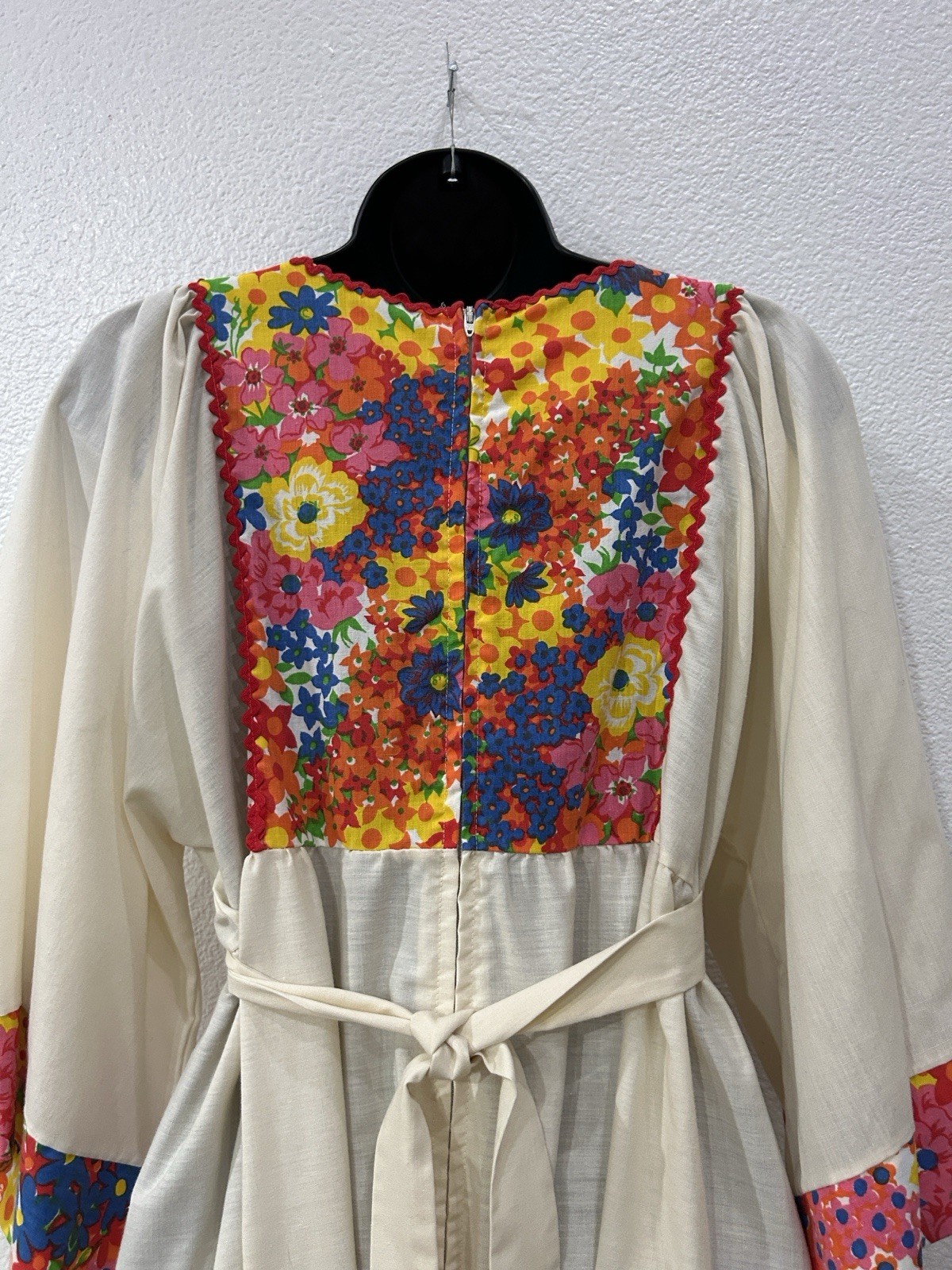 Deadstock Vintage 60s Great Entertainers Sears Floral Boho Hippie Tunic Dress S