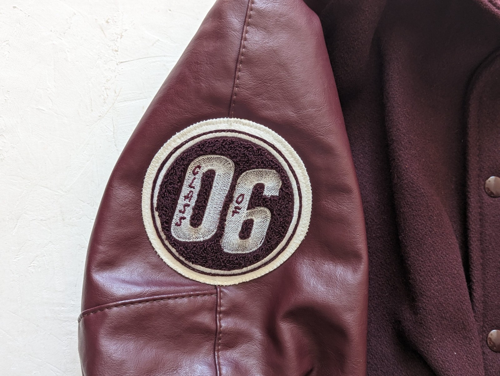 DeLONG Planoettes PSHS Varsity Jacket Maroon Wool Small Plano Senior High School