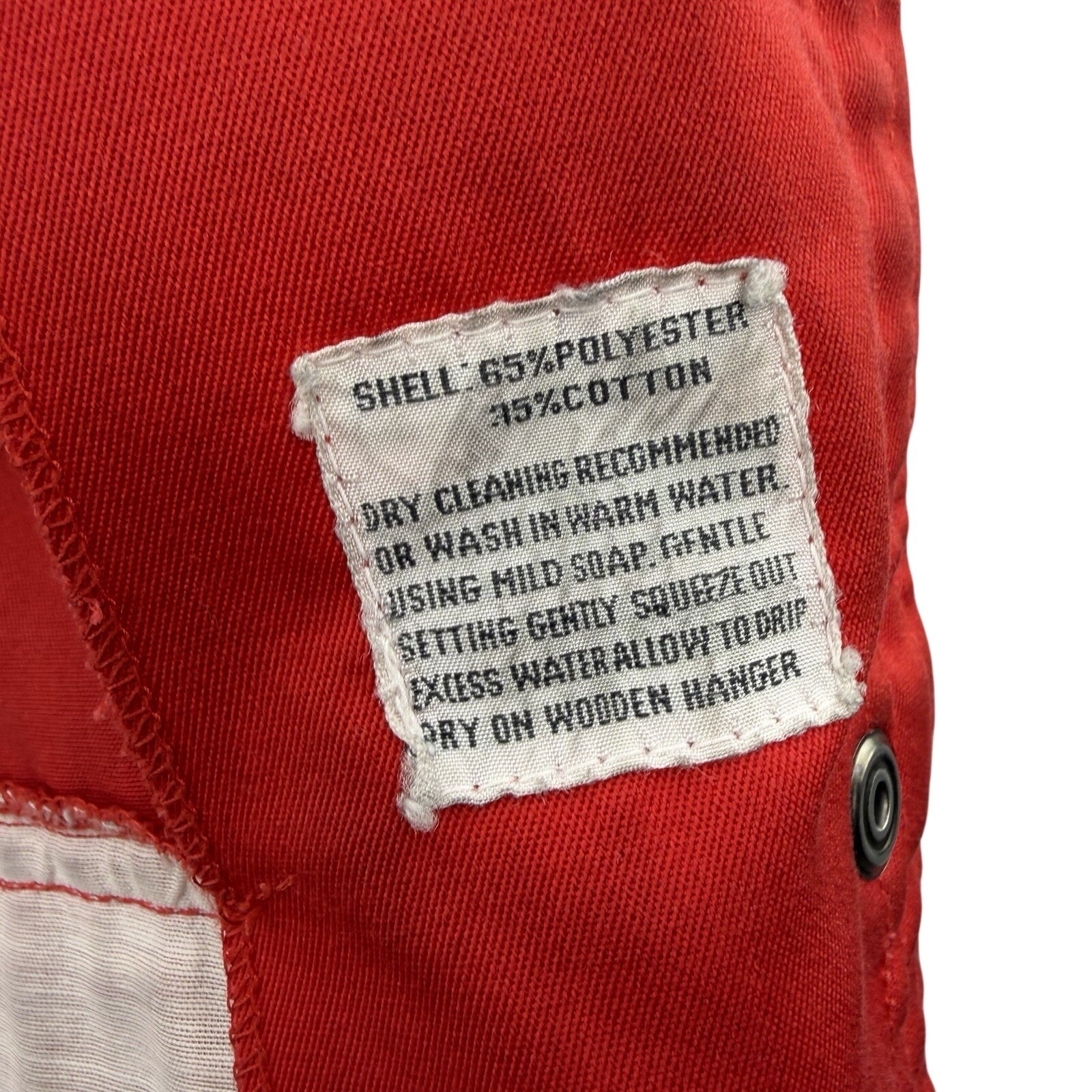 Vintage 70s Red Utility Jacket Small Cinch Waist Military Safari Field Coat