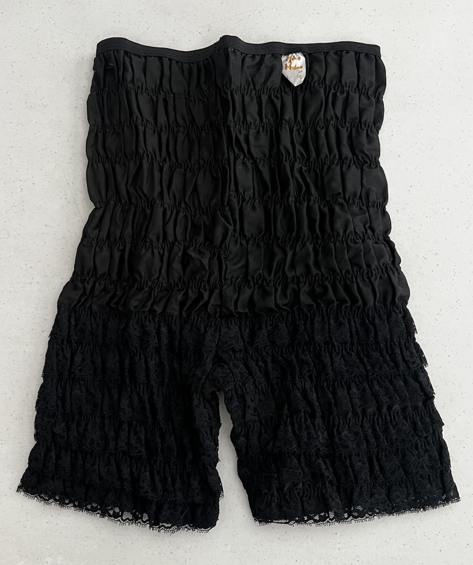 Vintage Malco Modes Petti-Pants Bloomers Square Dance Size Small Black
