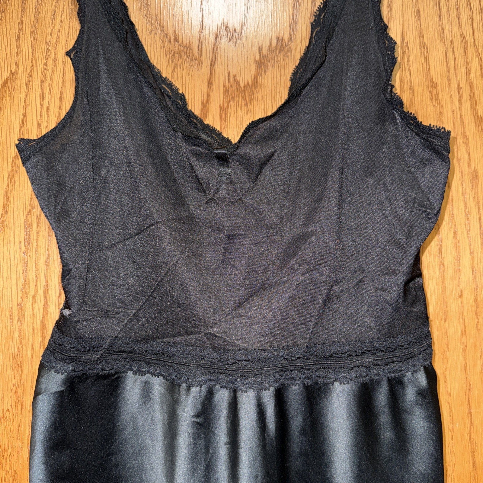 Vintage 1980s Maidenform « Something Special » Black Full Slip Size 32 USA Union
