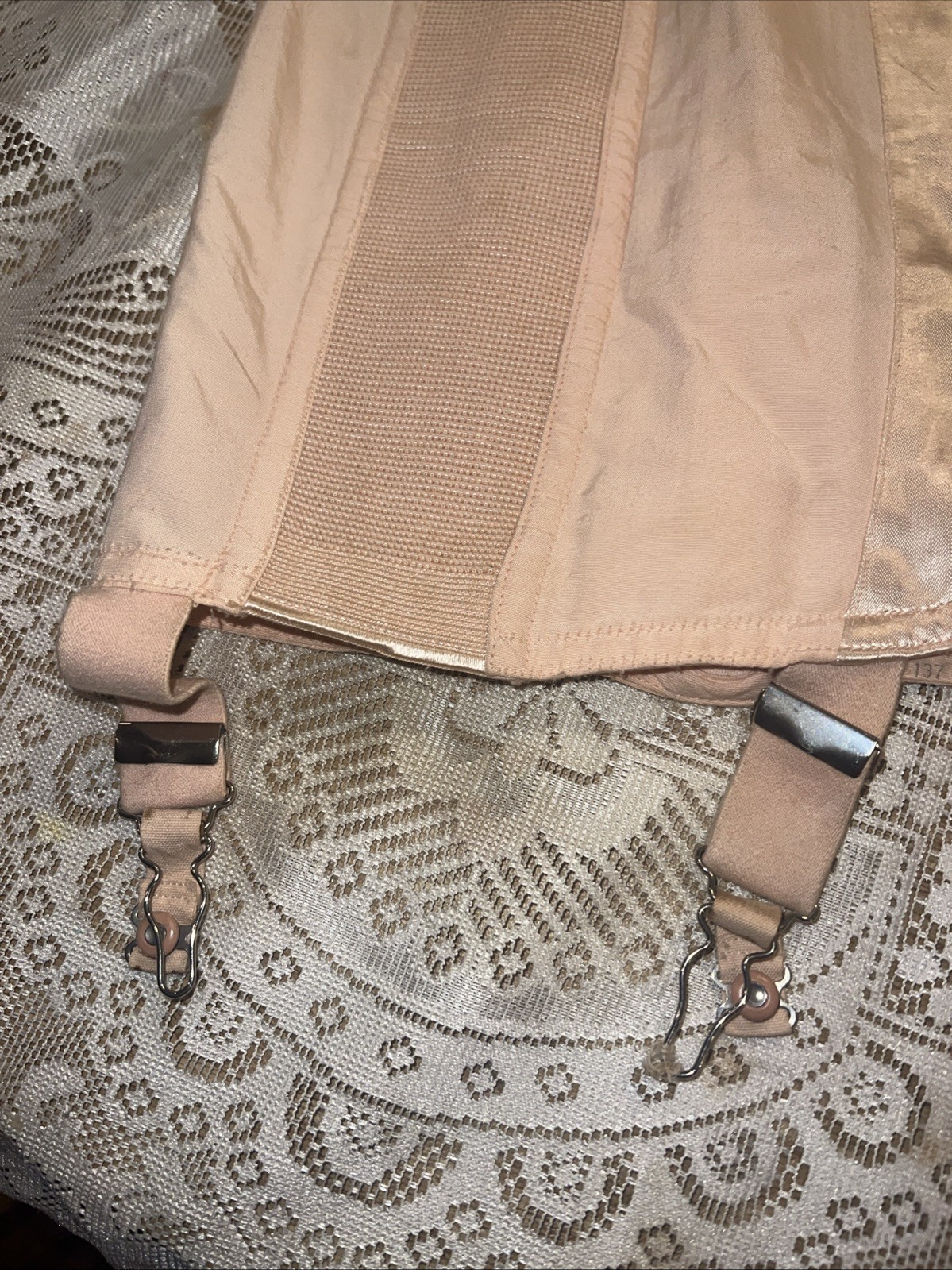 Vintage Warners Open Bottom Girdle With Garter Size 33 1945 USA FLAWED