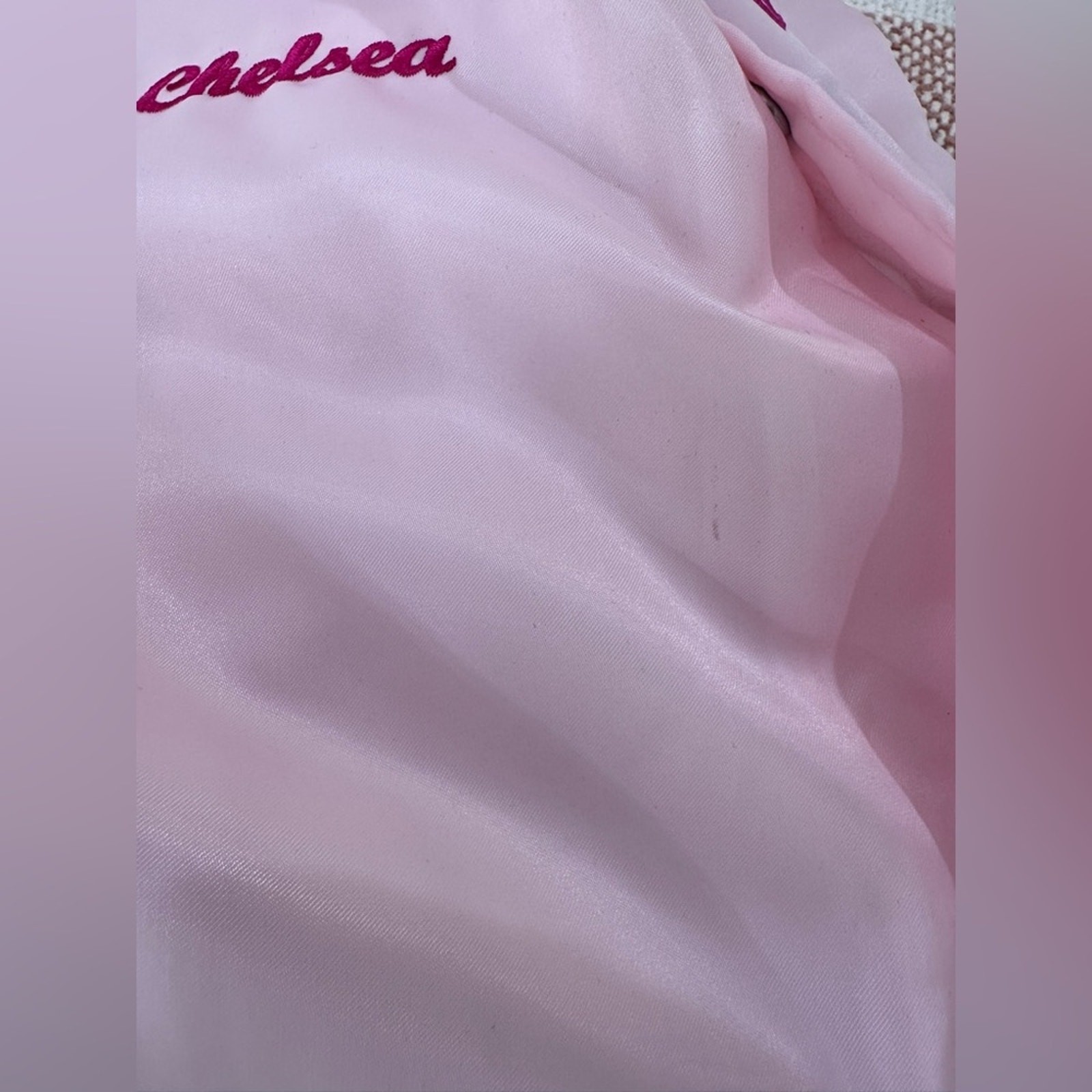 Hot August Nights Satin Bomber Jacket Pink 25th Anniversary size medium