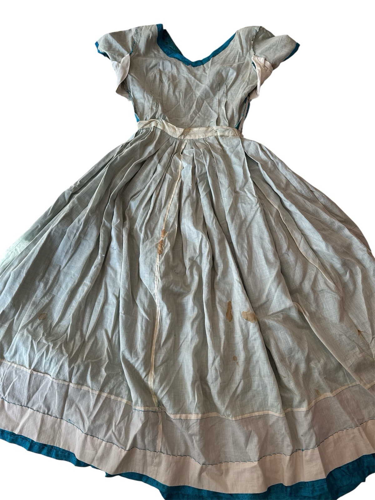Silk 1950’s Vintage Dress Size 26- See description
