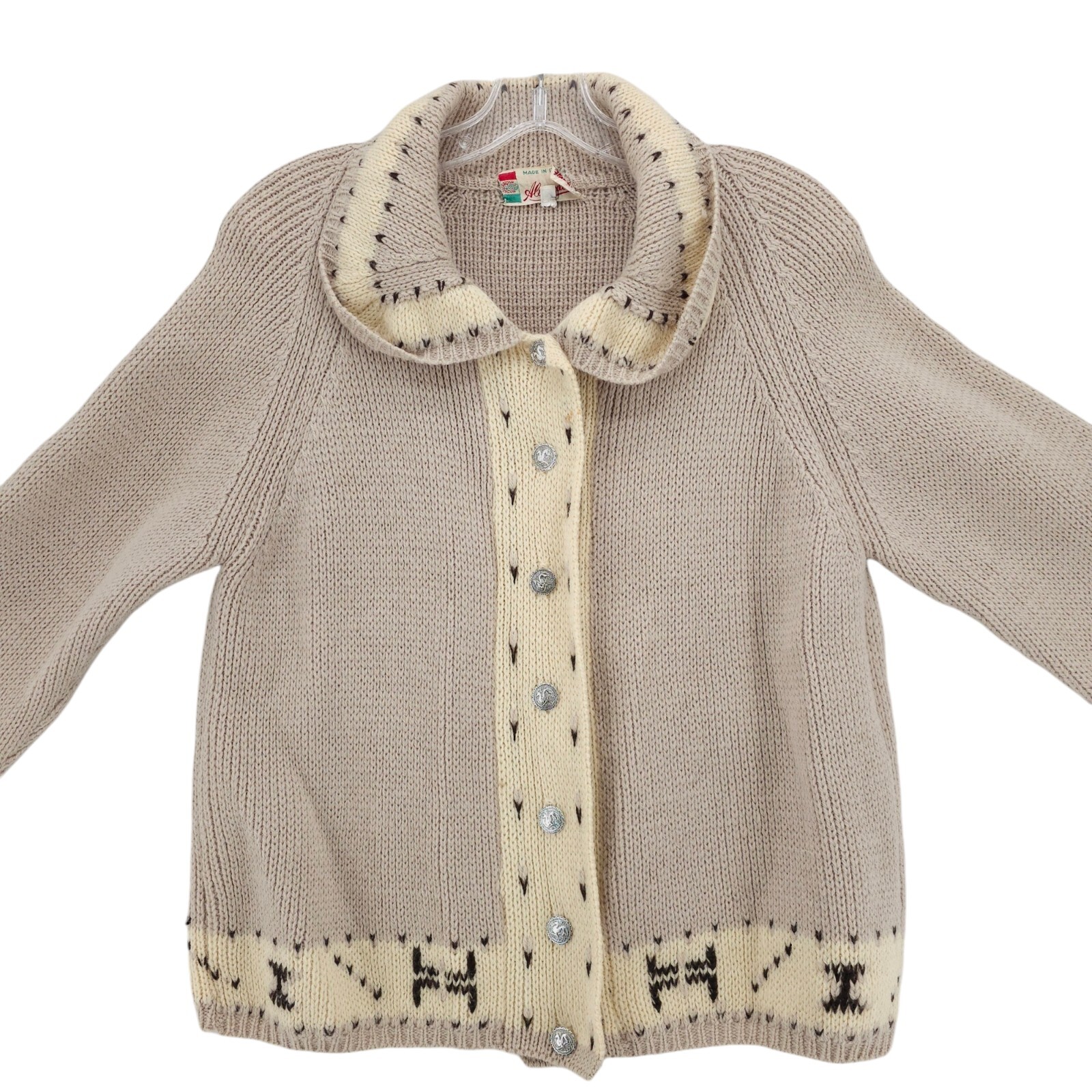 Vintage Alexander&rsquo;s Sweater Cardigan Made in ITALY Size 36