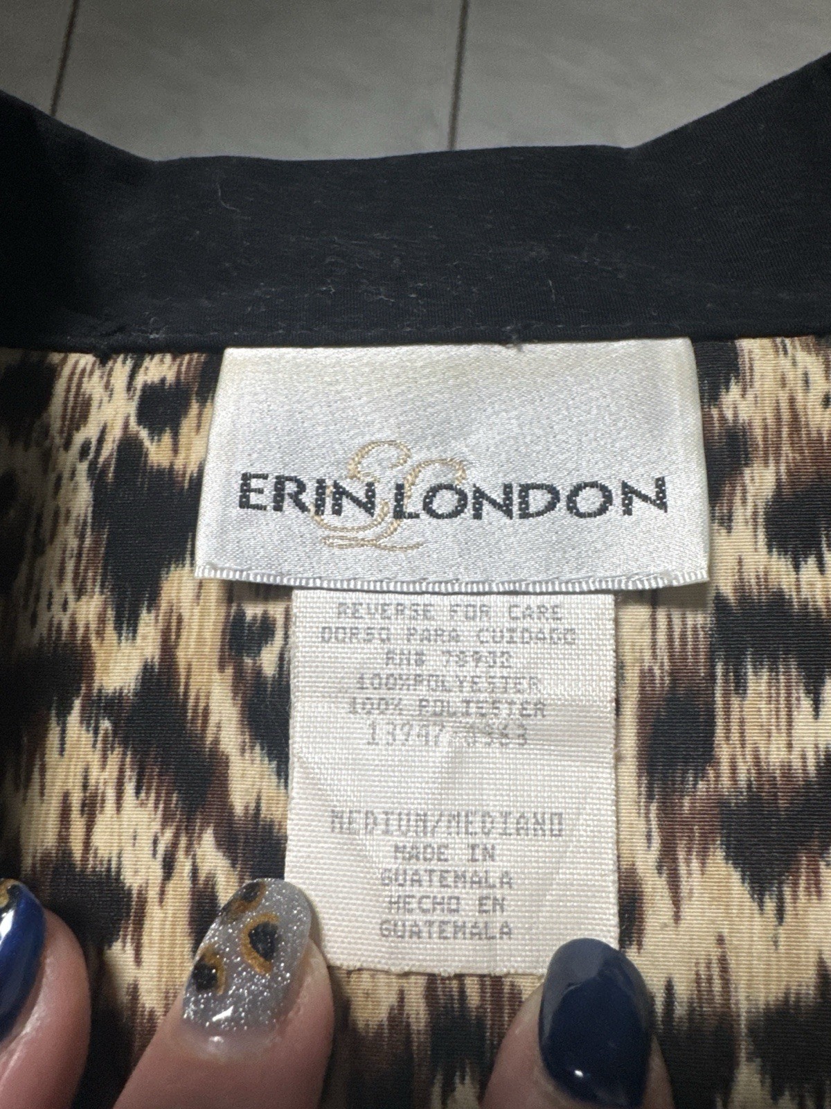 Leopard Vintage 80s/ 90s Oversized Blazer Dress Tunic | Mob Wife | Shoulder Pads
