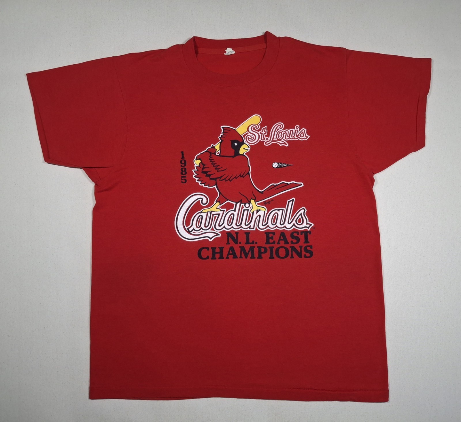 Vintage 1985 St Louis Cardinals NL East Champions Screen Stars Women&rsquo;s XL Shirt