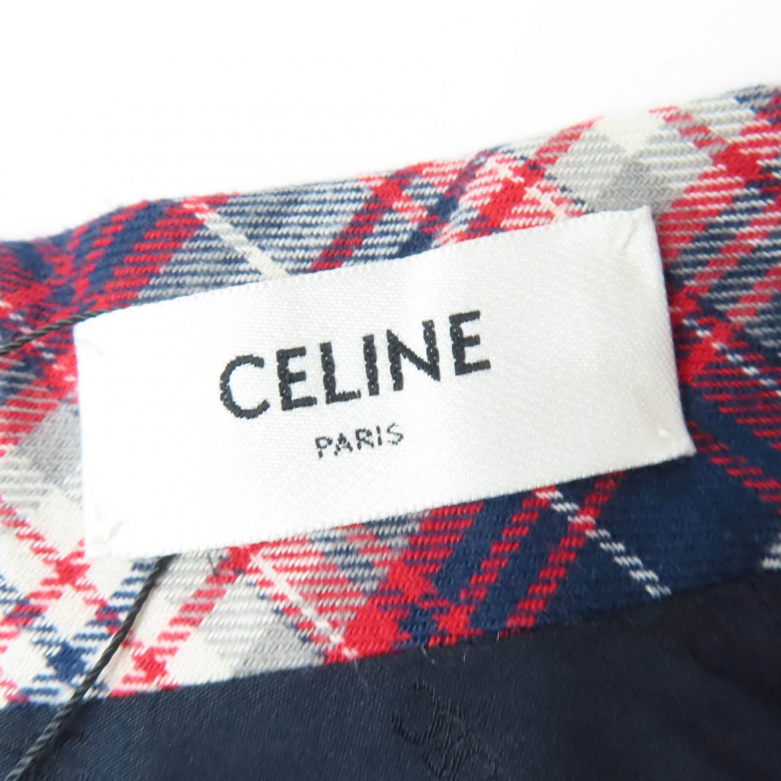 CELINE Flannel Check Cotton Cropped Sleeveless Top – DUTY FREE