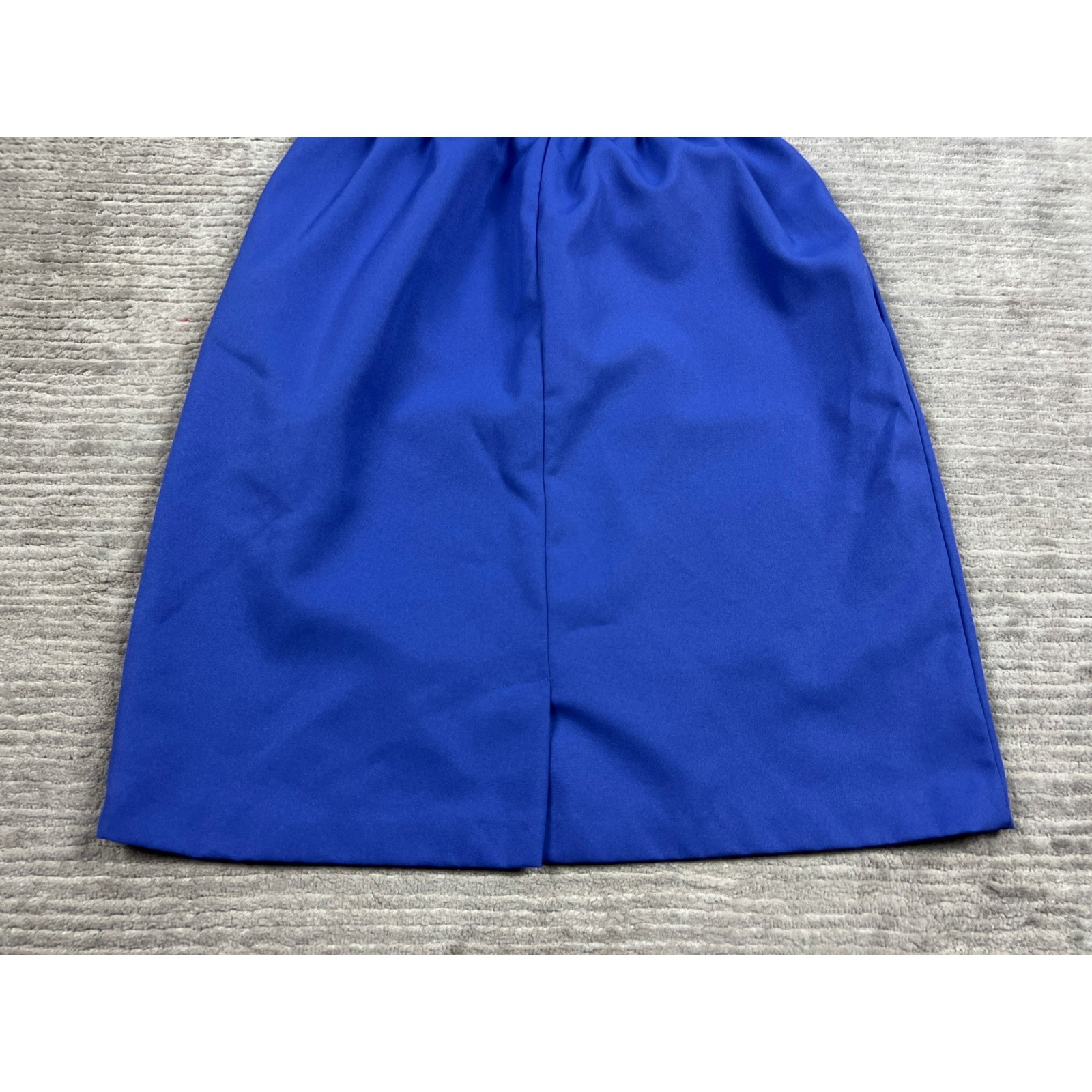 Unbranded Skirt Women Medium Blue Vintage Pencil Elastic Waist Made in USA 26846