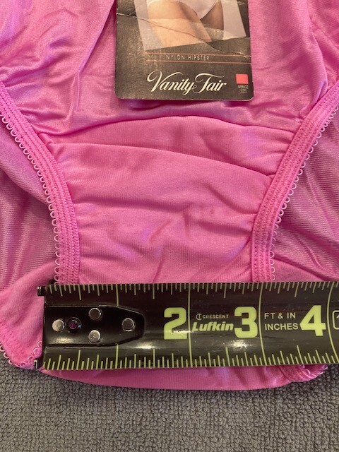 Vintage (Retired) Vanity Fair 100% Nylon UNISEX Hipster Panties, Size: 7, NWT