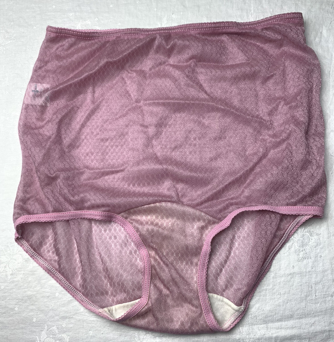 Vintage Greenco Maid Nylon Panties W Lace Medium Panty Sissy Sheer NEW NO TAG