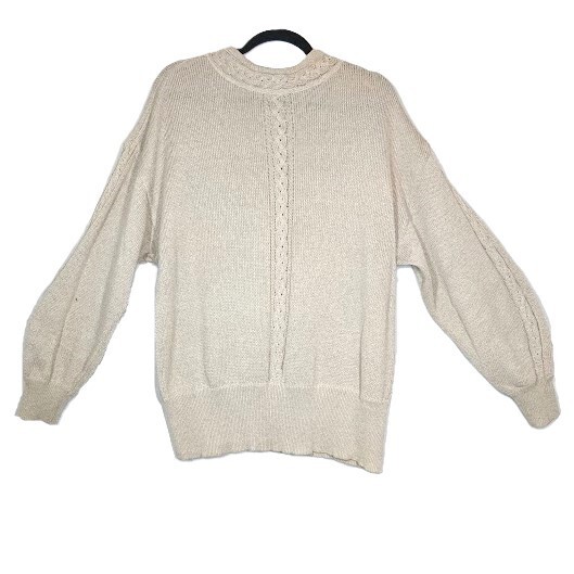 ESCADA Sweater Womens Sz 40 Margaretha Ley Floral Embroidery VTG 80s Linen Blend