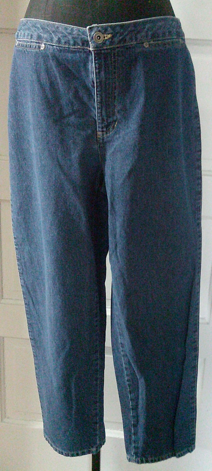 LIZ CLAIBORNE LIZWEAR 90&rsquo;s Denim Flat Front Trousers Jeans 12P
