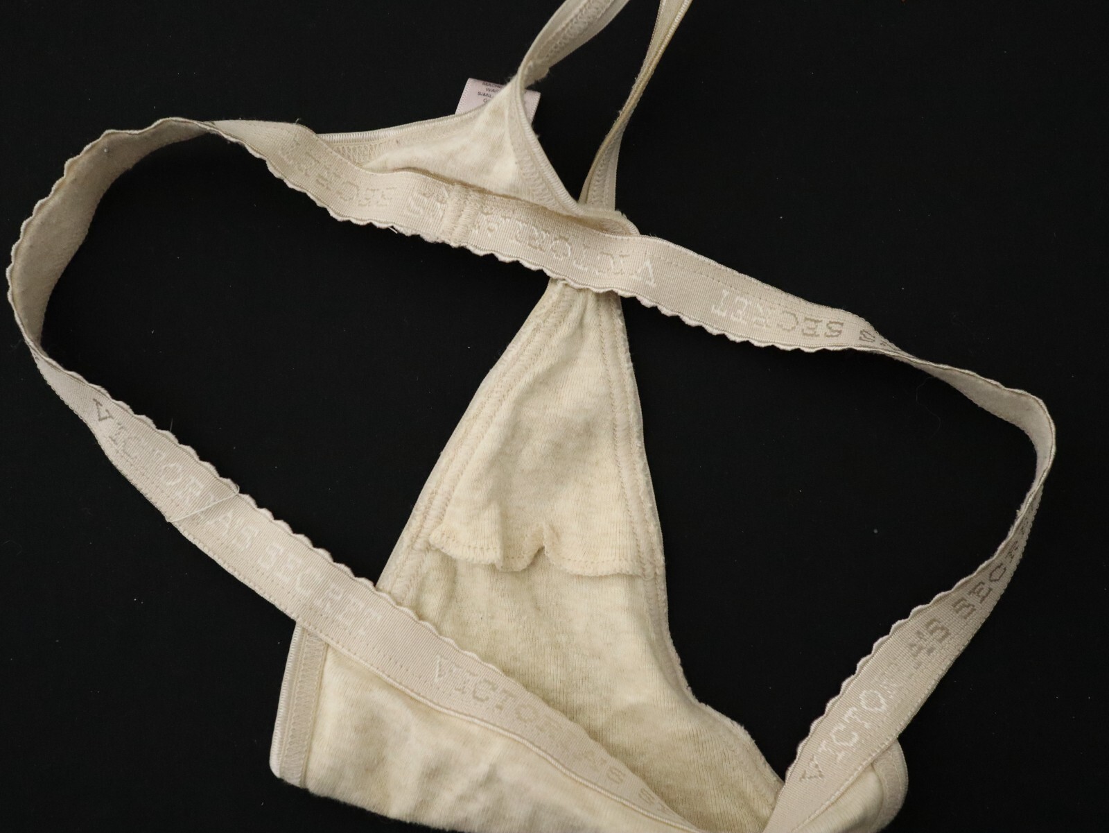 2 Victoria&rsquo;s Secret VTG Y2K Signature Cotton V-String Thong Panties Lot MEDIUM