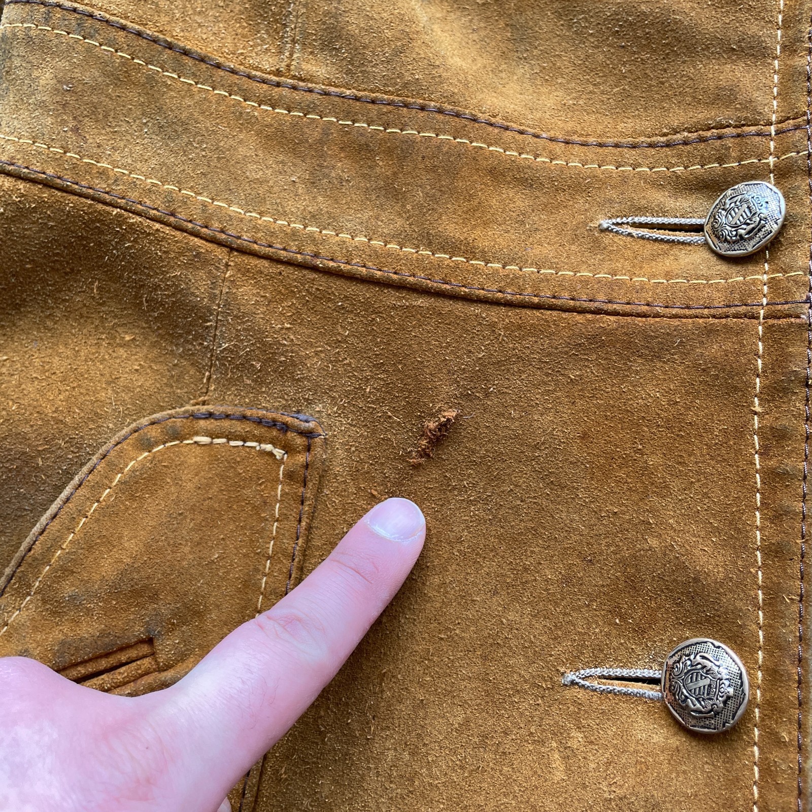 VTG 70s Great Things From Canada Suede Leathercraft Tan Coat Women&rsquo;s Small 11/12