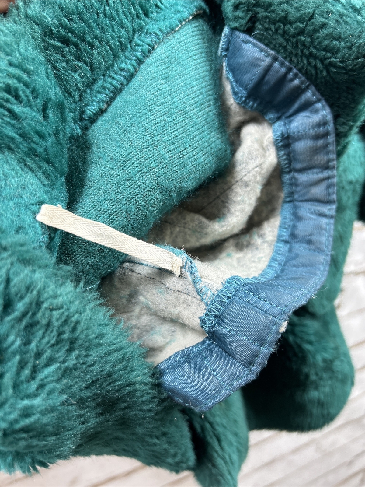 ​Vintage 1970s Teddy Bear by White Stag Green Faux Fur Coat Women&rsquo;s S