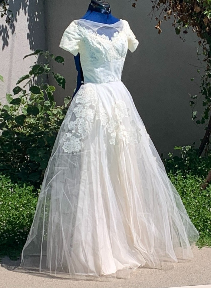 Vintage 1953 Priscilla of Boston Wedding Gown