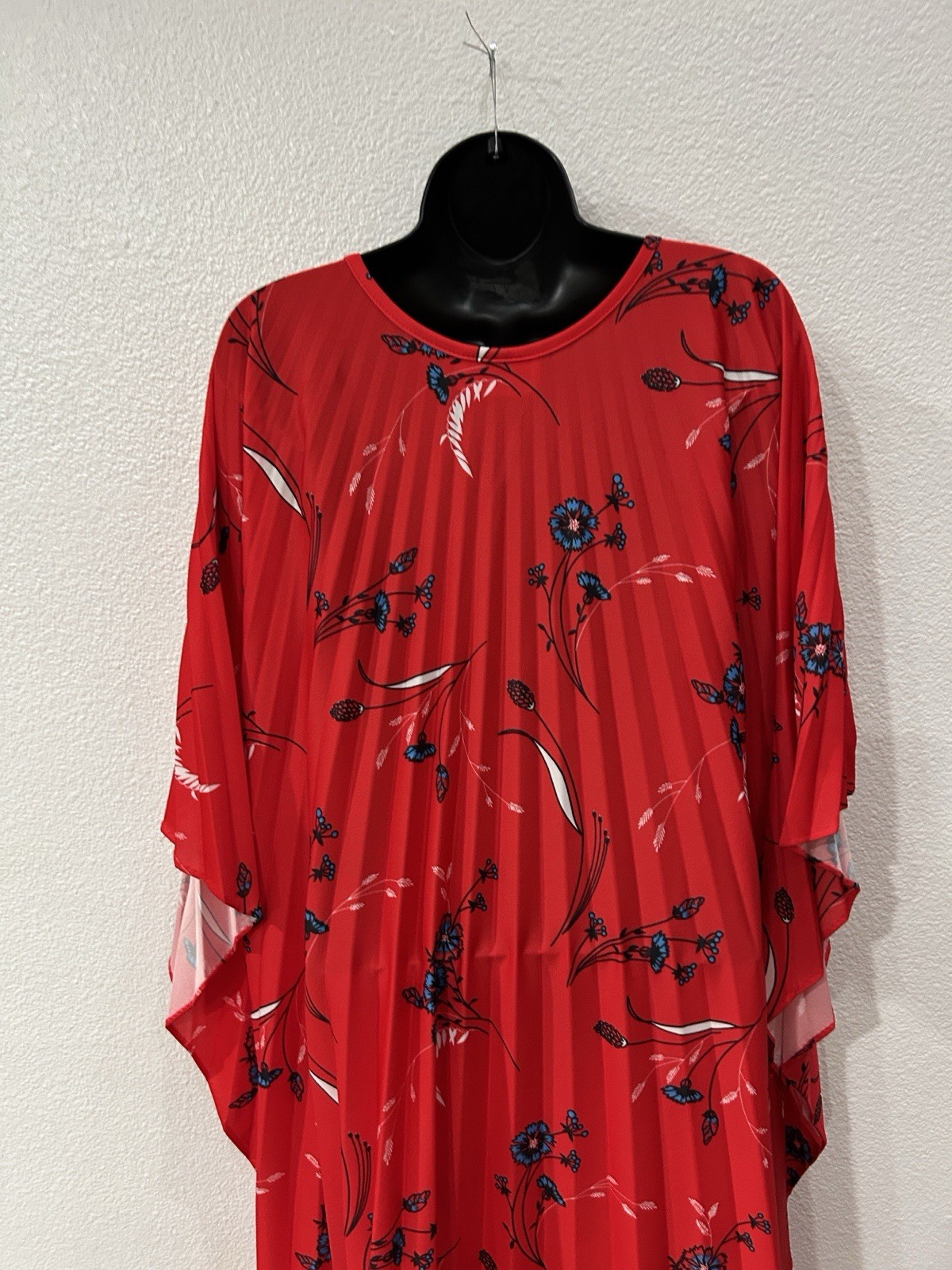 1970s VTG Caftan Maxi Dress by Adorable Of California Floral Print S/M